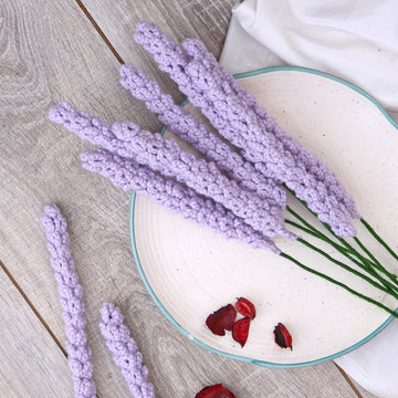 Lovely Lavender - Handcrafted Crochet Flowers - Light Purple