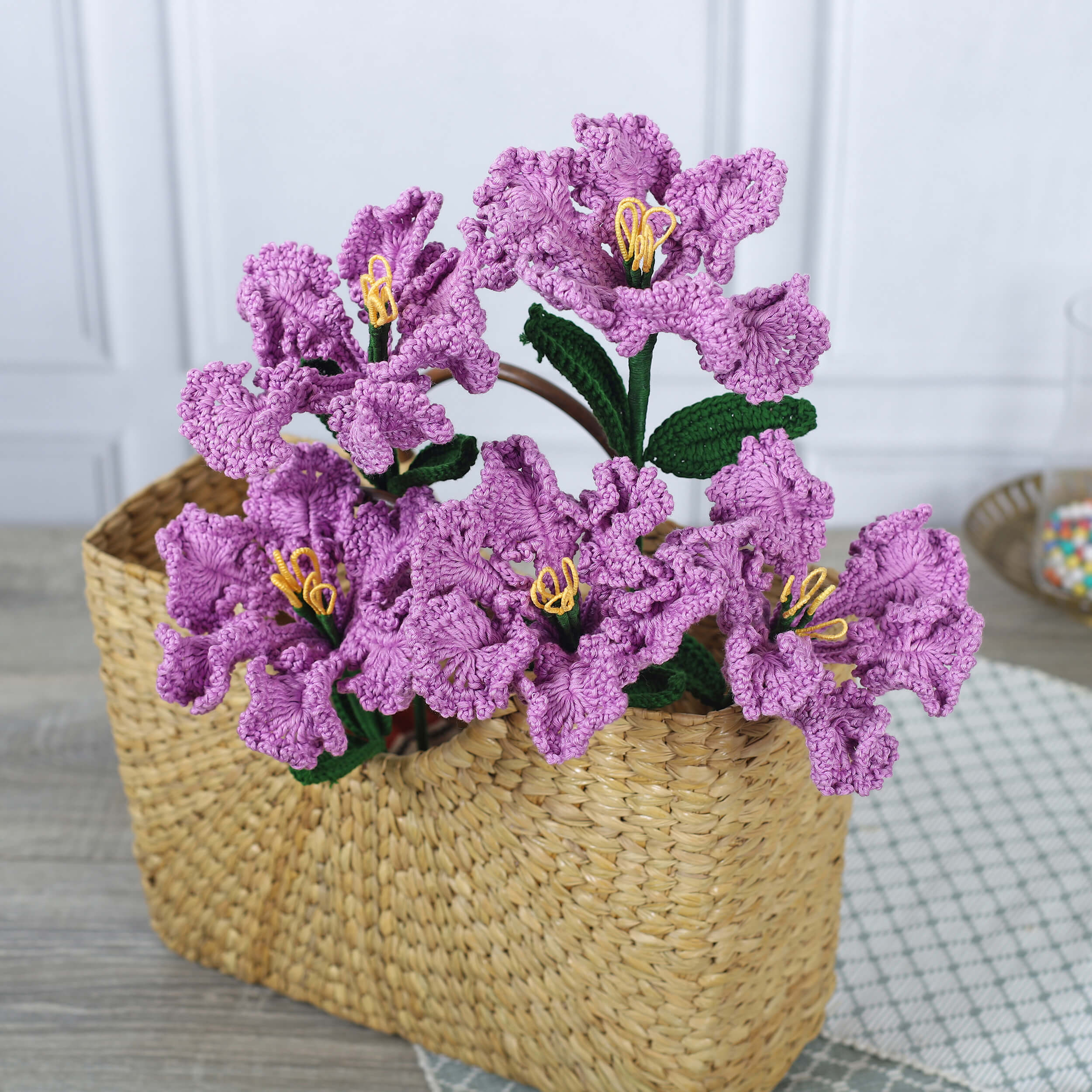 Crape Myrtle - Handcrafted Crochet Flowers