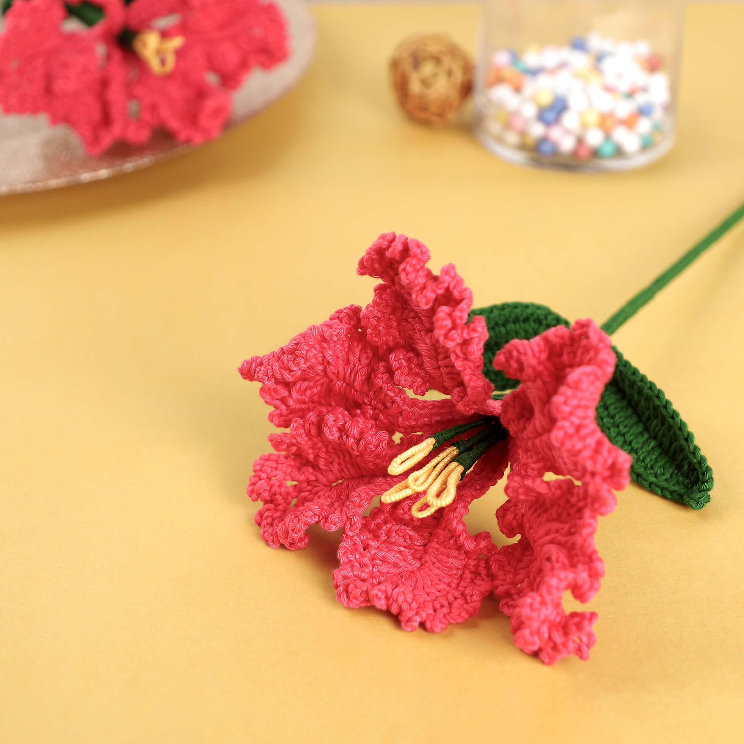 Crape Myrtle - Handcrafted Crochet Flowers