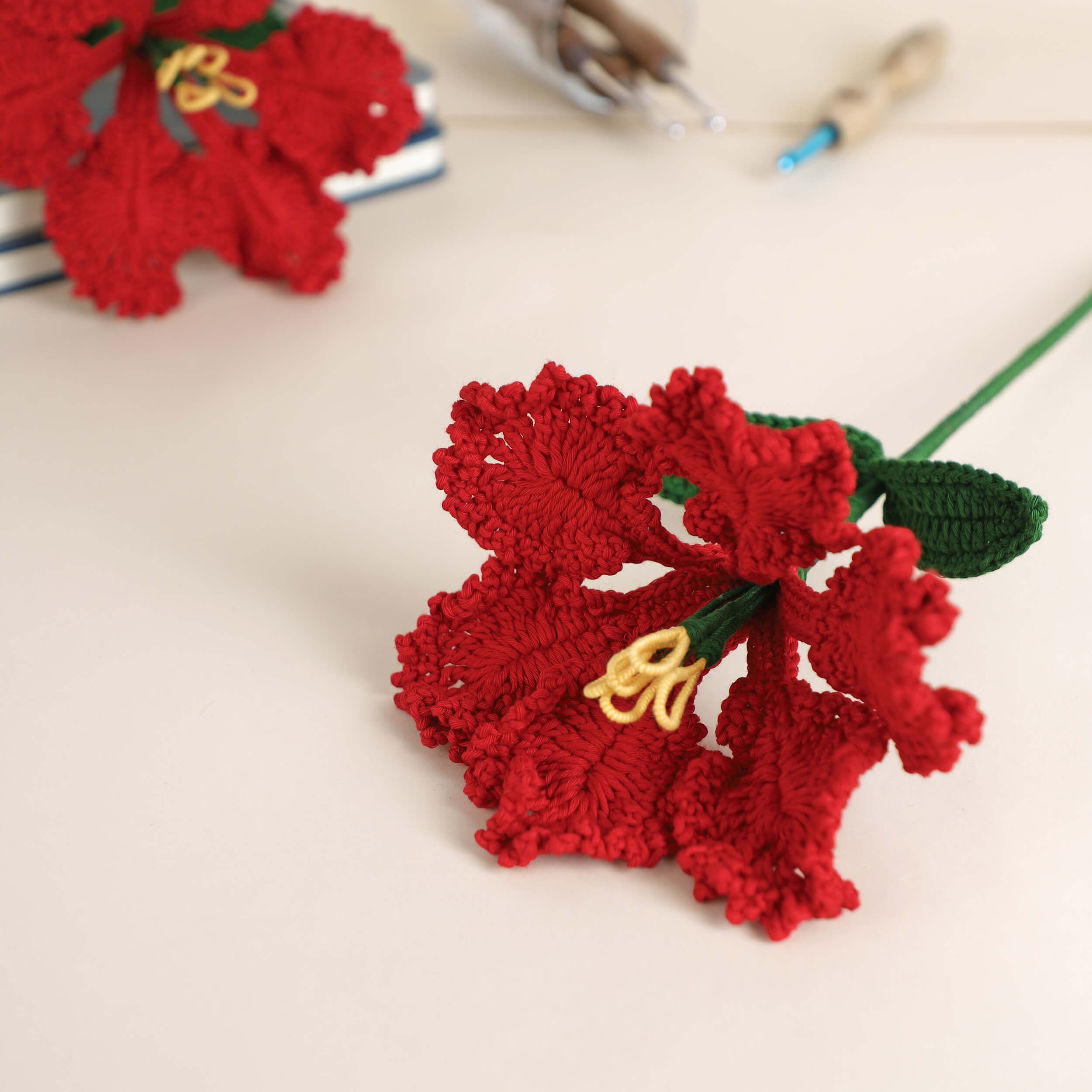 Crape Myrtle - Handcrafted Crochet Flowers