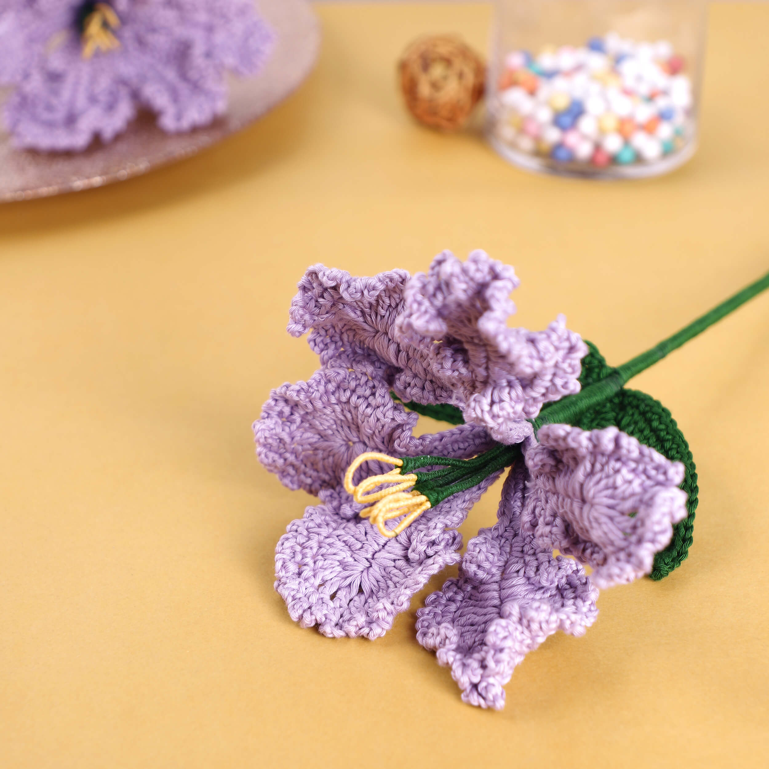 Crape Myrtle - Handcrafted Crochet Flowers