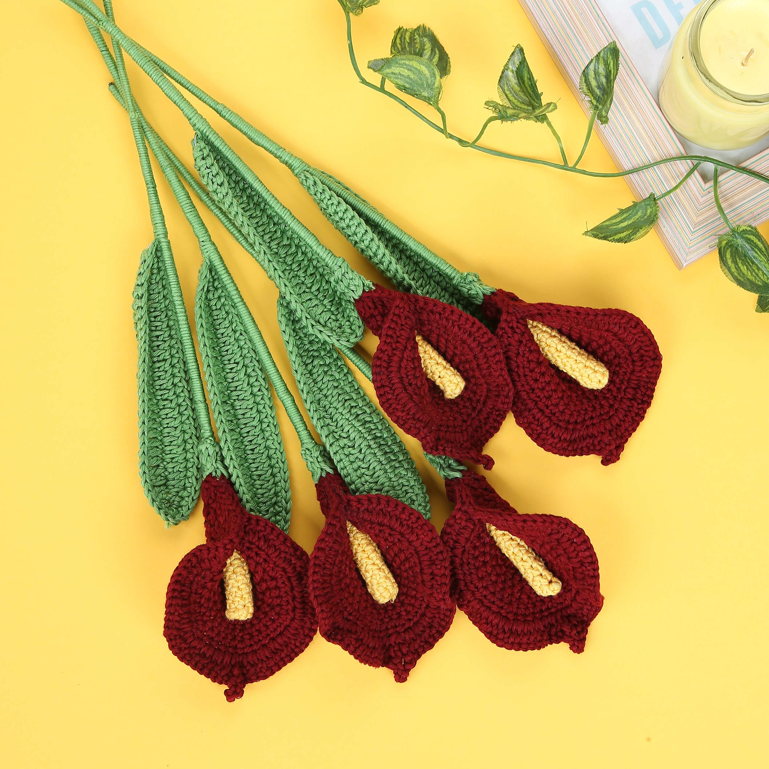 Calla Lilies - Handcrafted Crochet Flowers