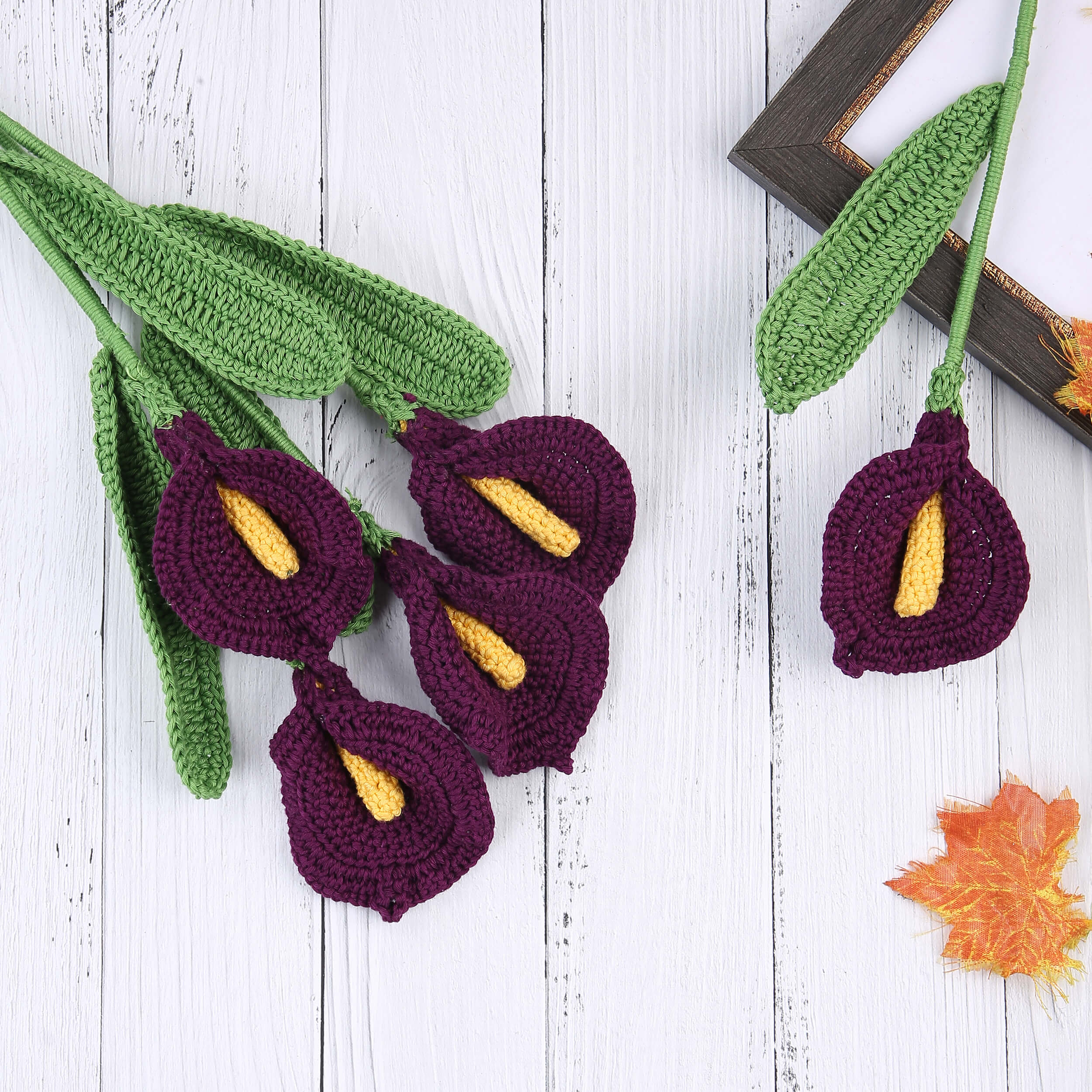 Calla Lilies - Handcrafted Crochet Flowers