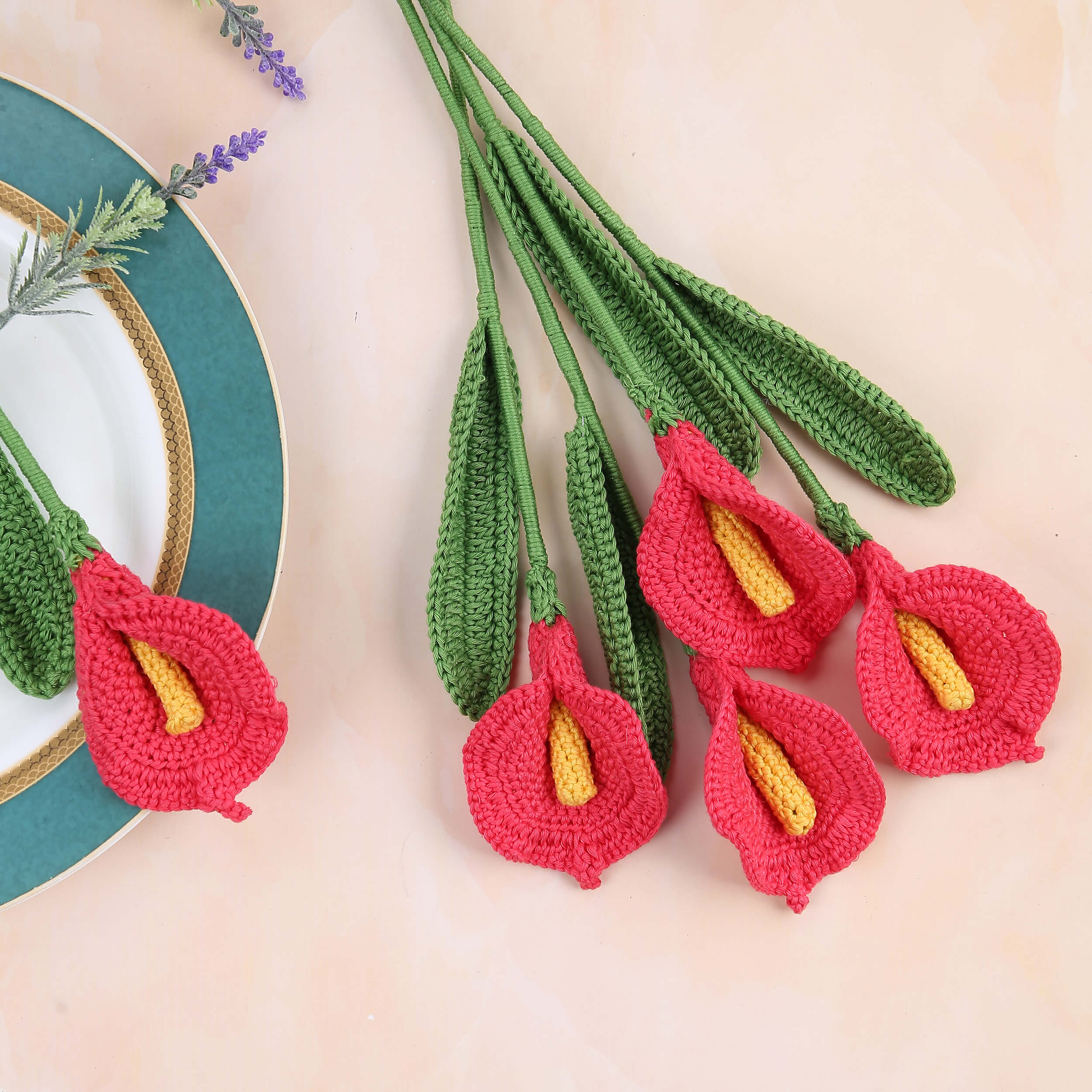 Calla Lilies - Handcrafted Crochet Flowers