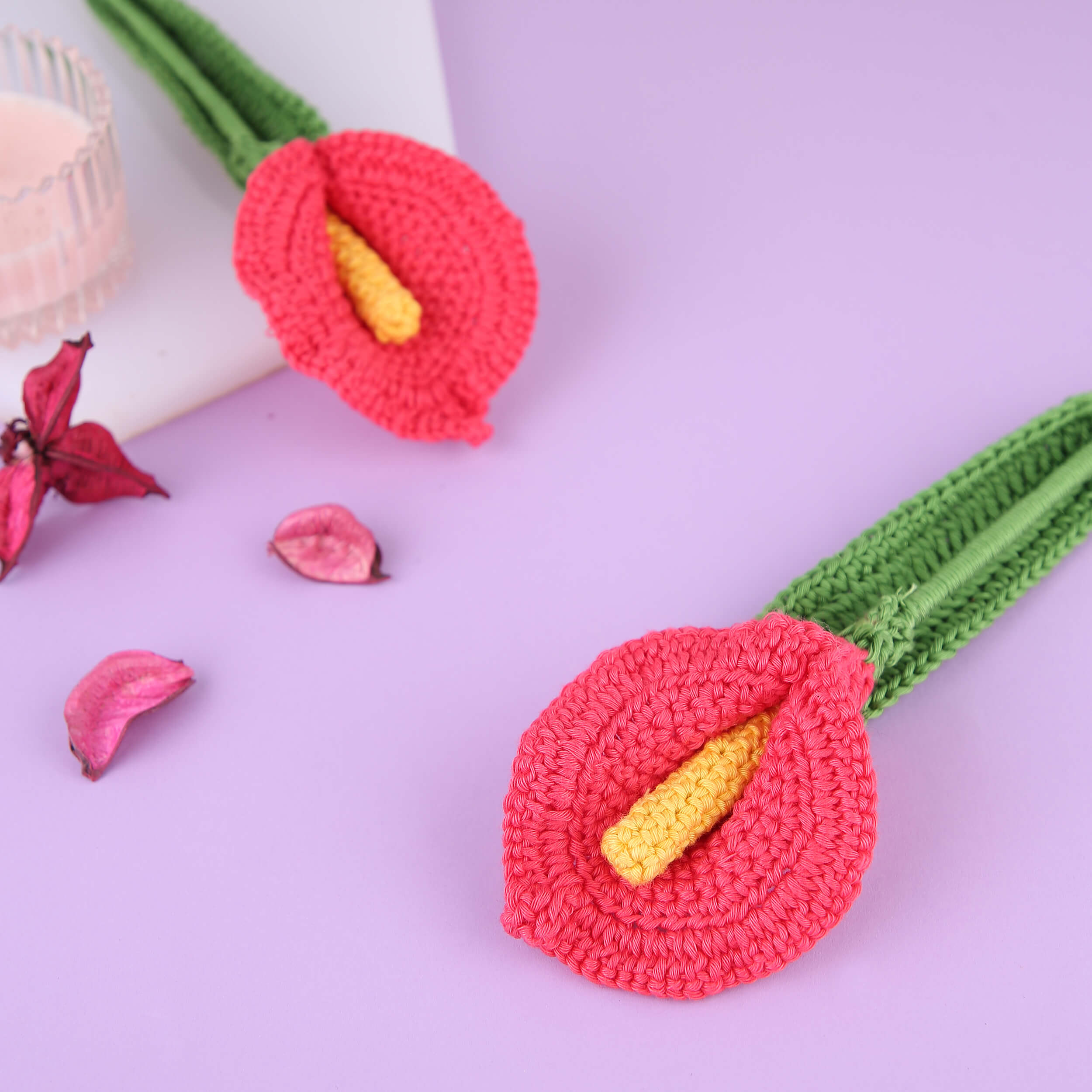 Calla Lilies - Handcrafted Crochet Flowers