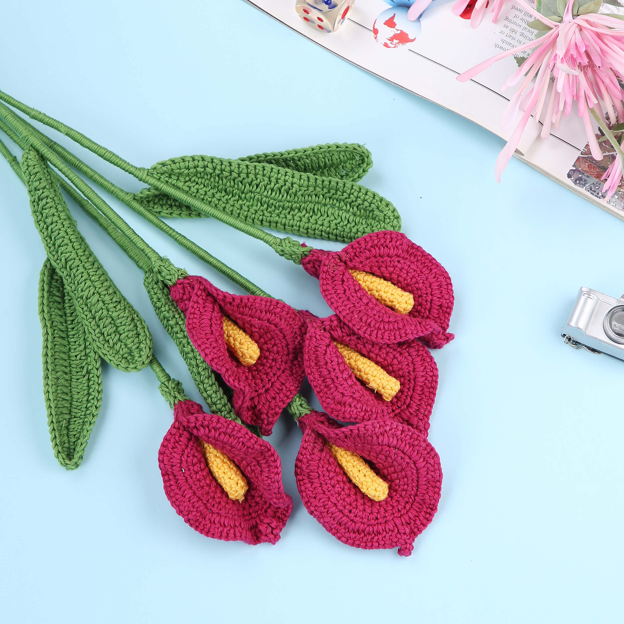 Calla Lilies - Handcrafted Crochet Flowers