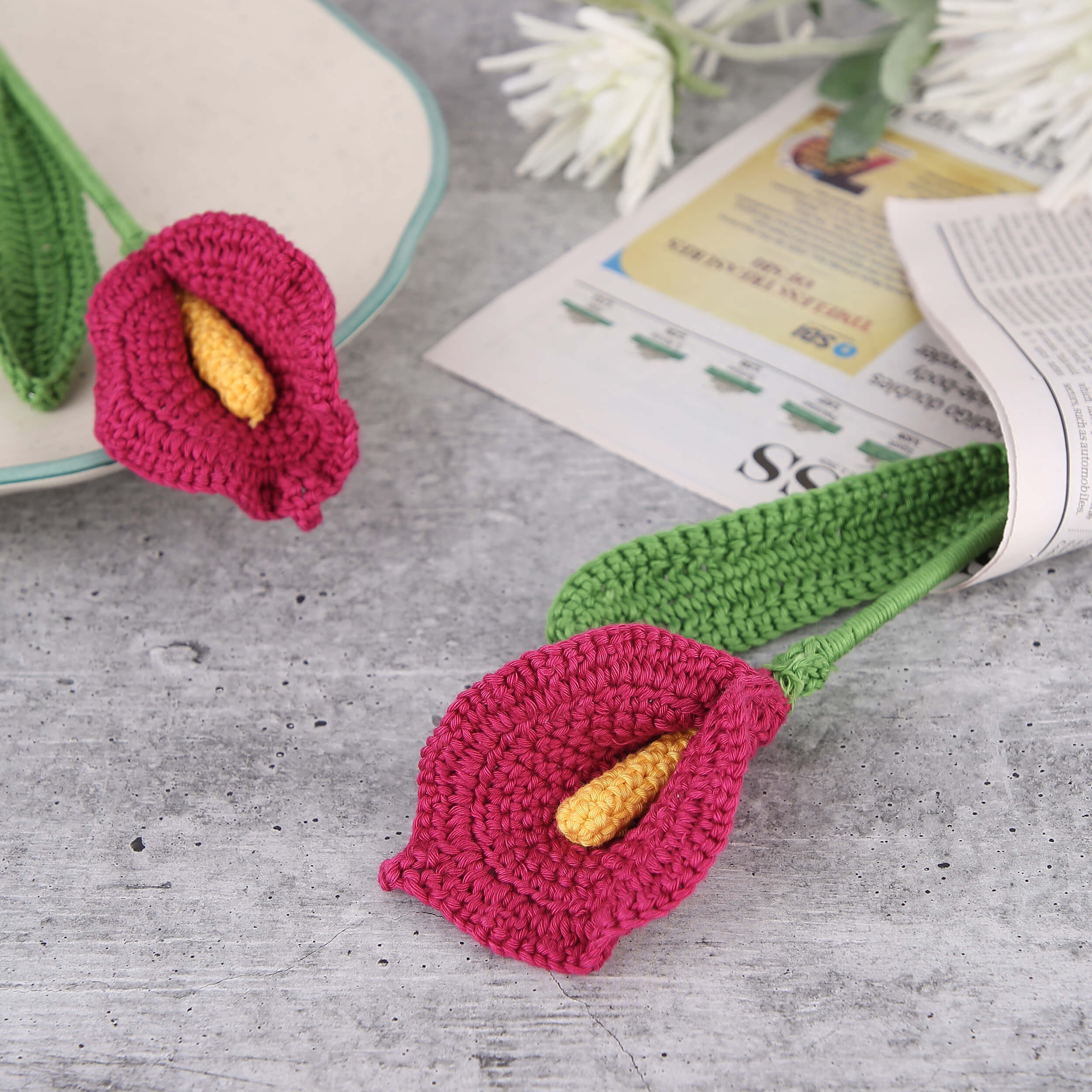 Calla Lilies - Handcrafted Crochet Flowers
