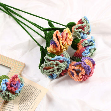 Charming Carnations - Handcrafted Crochet Flowers - Multicolor-6