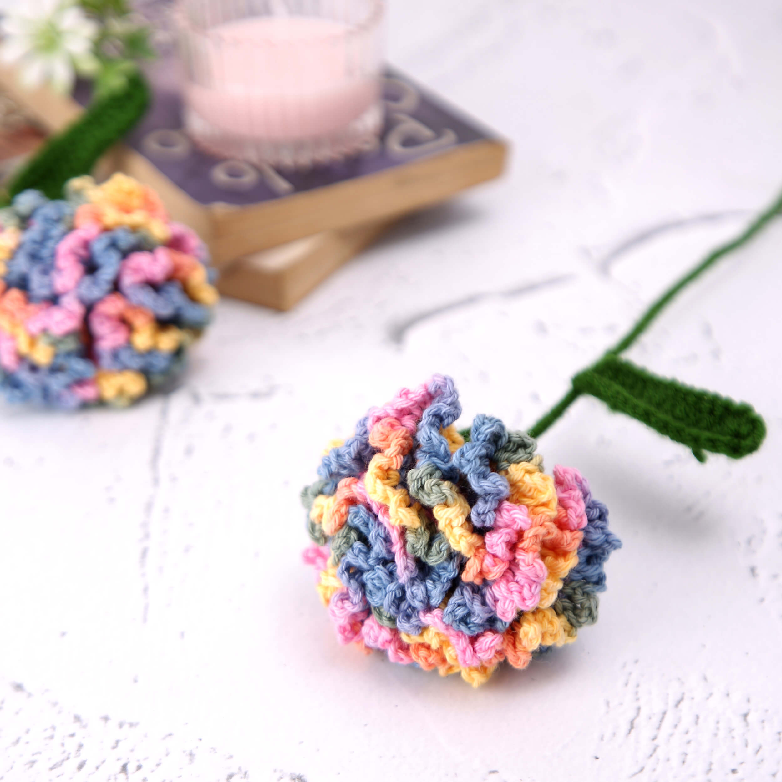 Charming Carnations - Handcrafted Crochet Flowers