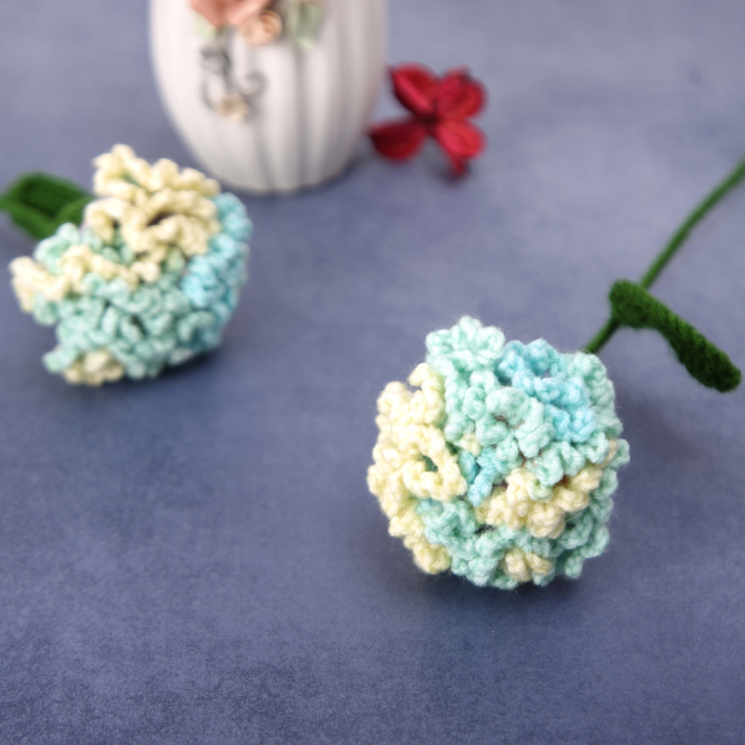 Charming Carnations - Handcrafted Crochet Flowers