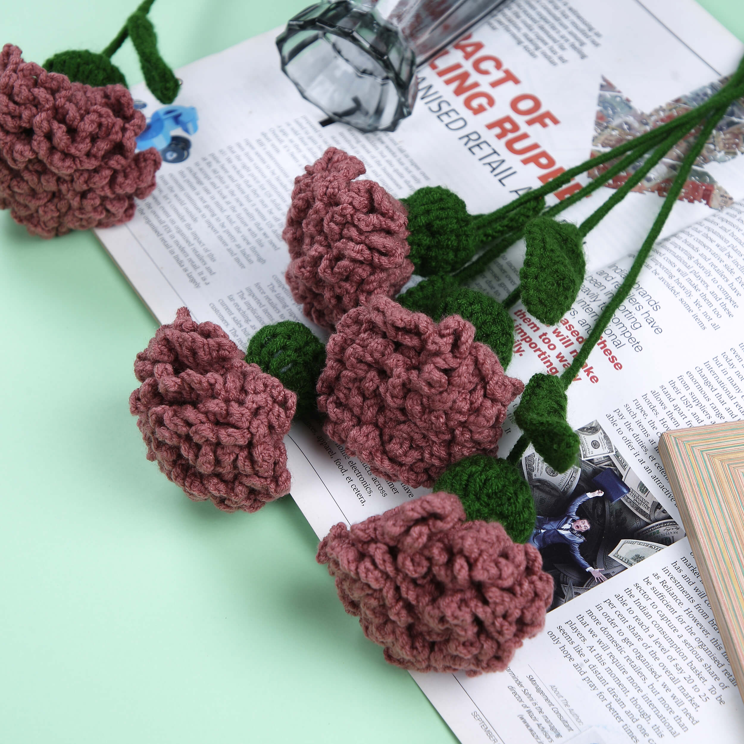 Charming Carnations - Handcrafted Crochet Flowers