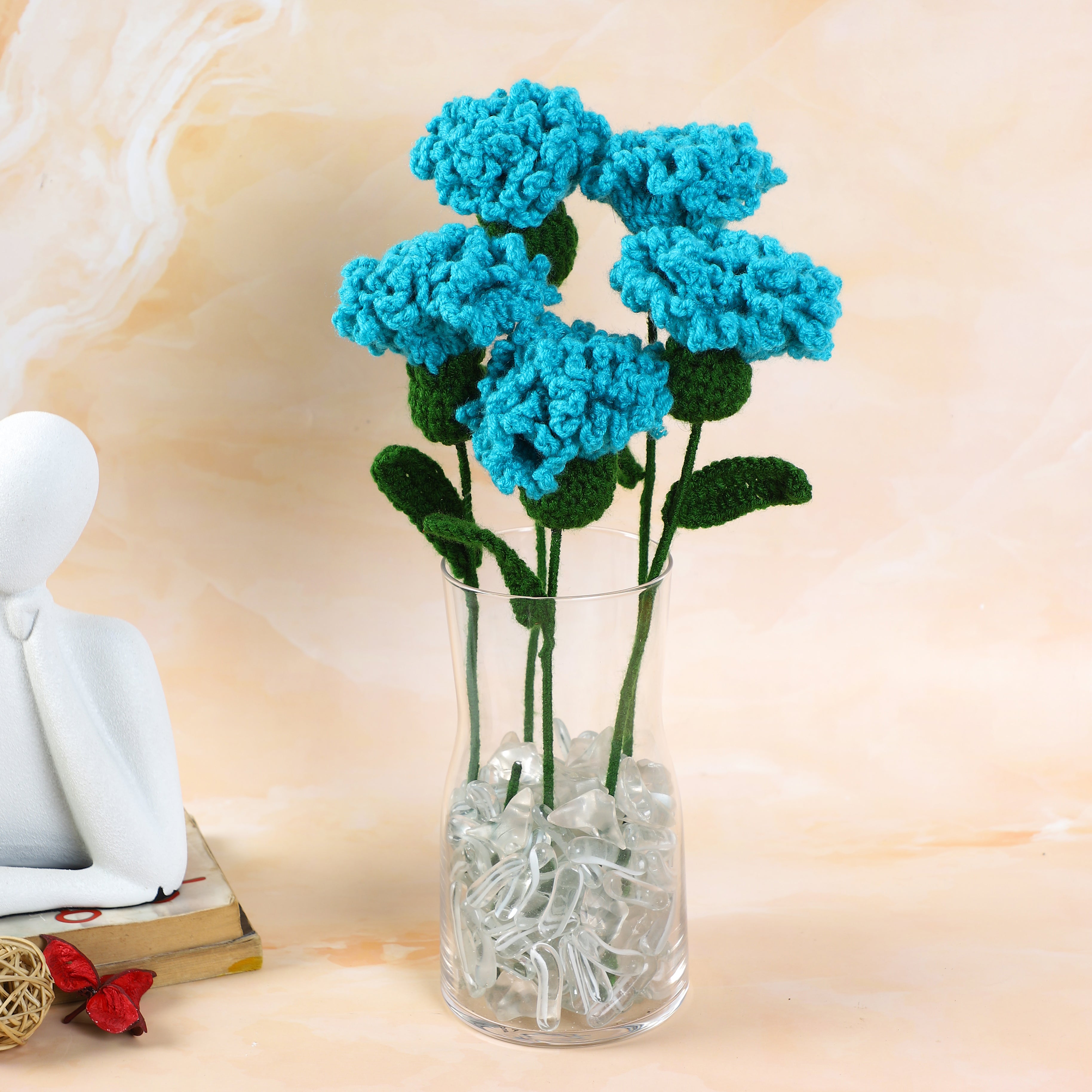 Charming Carnations - Handcrafted Crochet Flowers