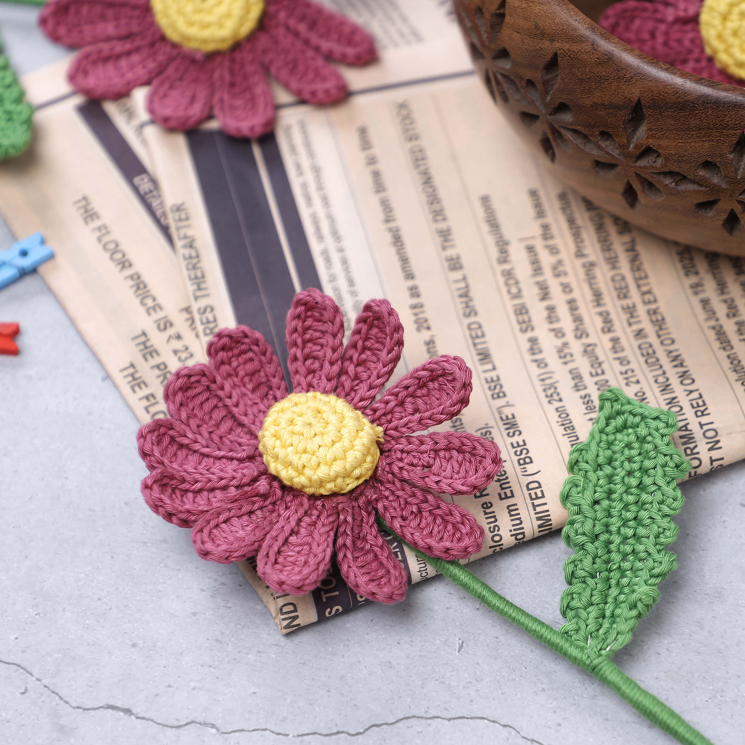 Daisy - Handcrafted Crochet Flowers