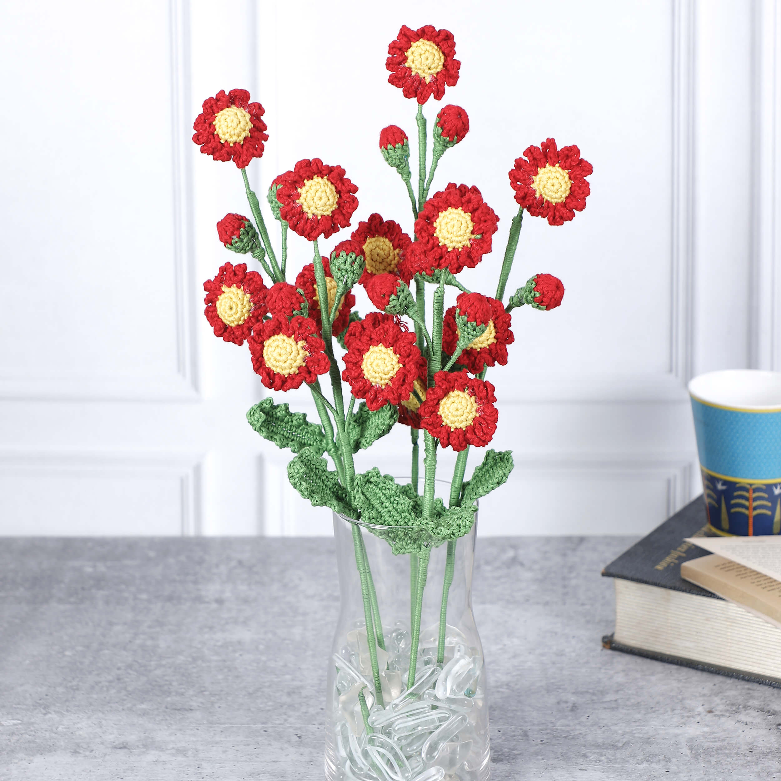 Daisy Branches - Handcrafted Crochet Flowers