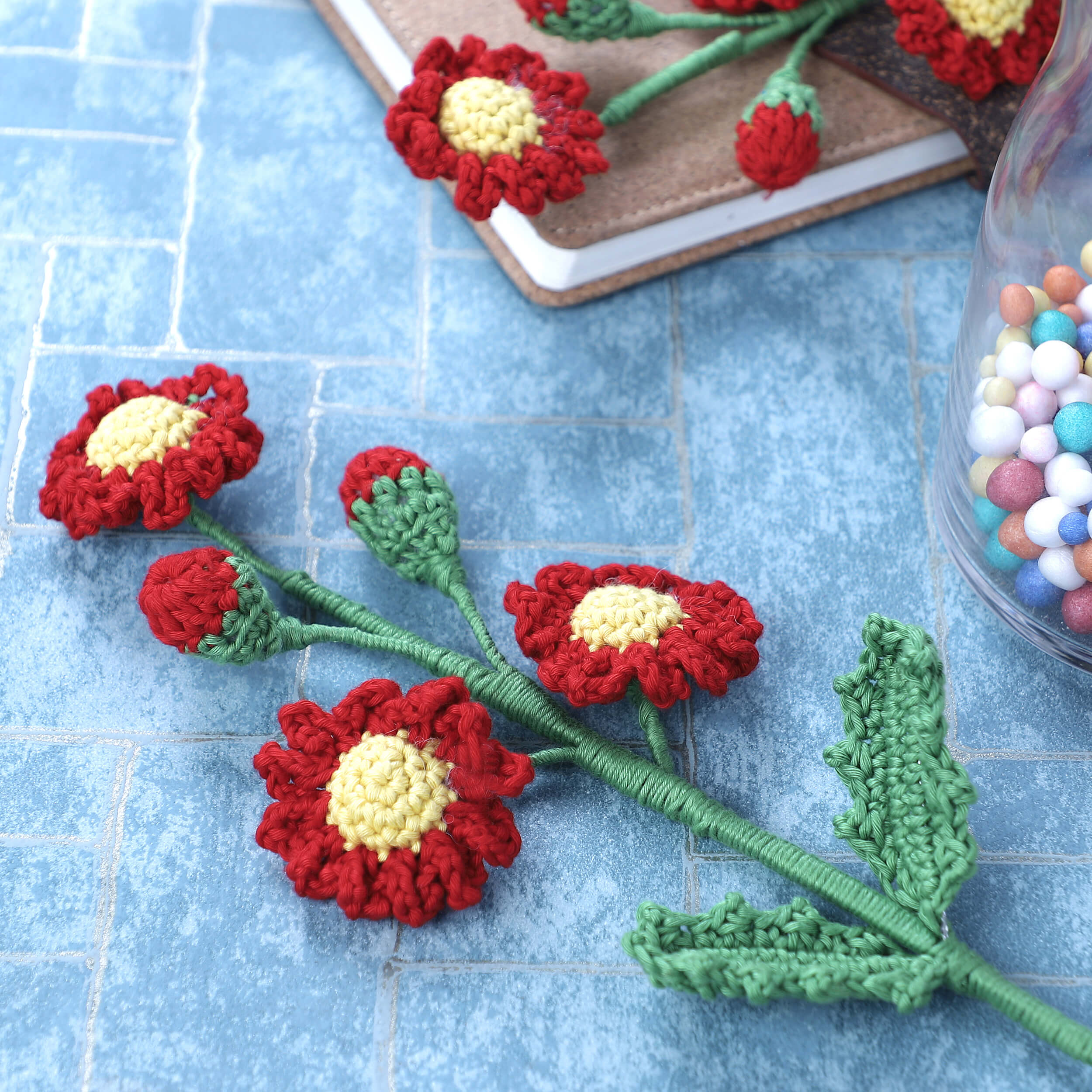 Daisy Branches - Handcrafted Crochet Flowers