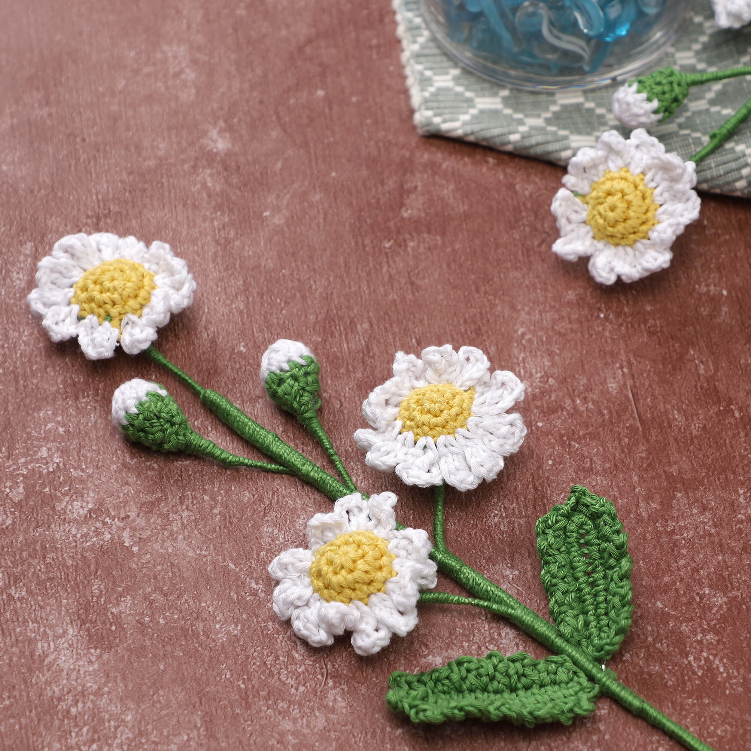 Daisy Branches - Handcrafted Crochet Flowers