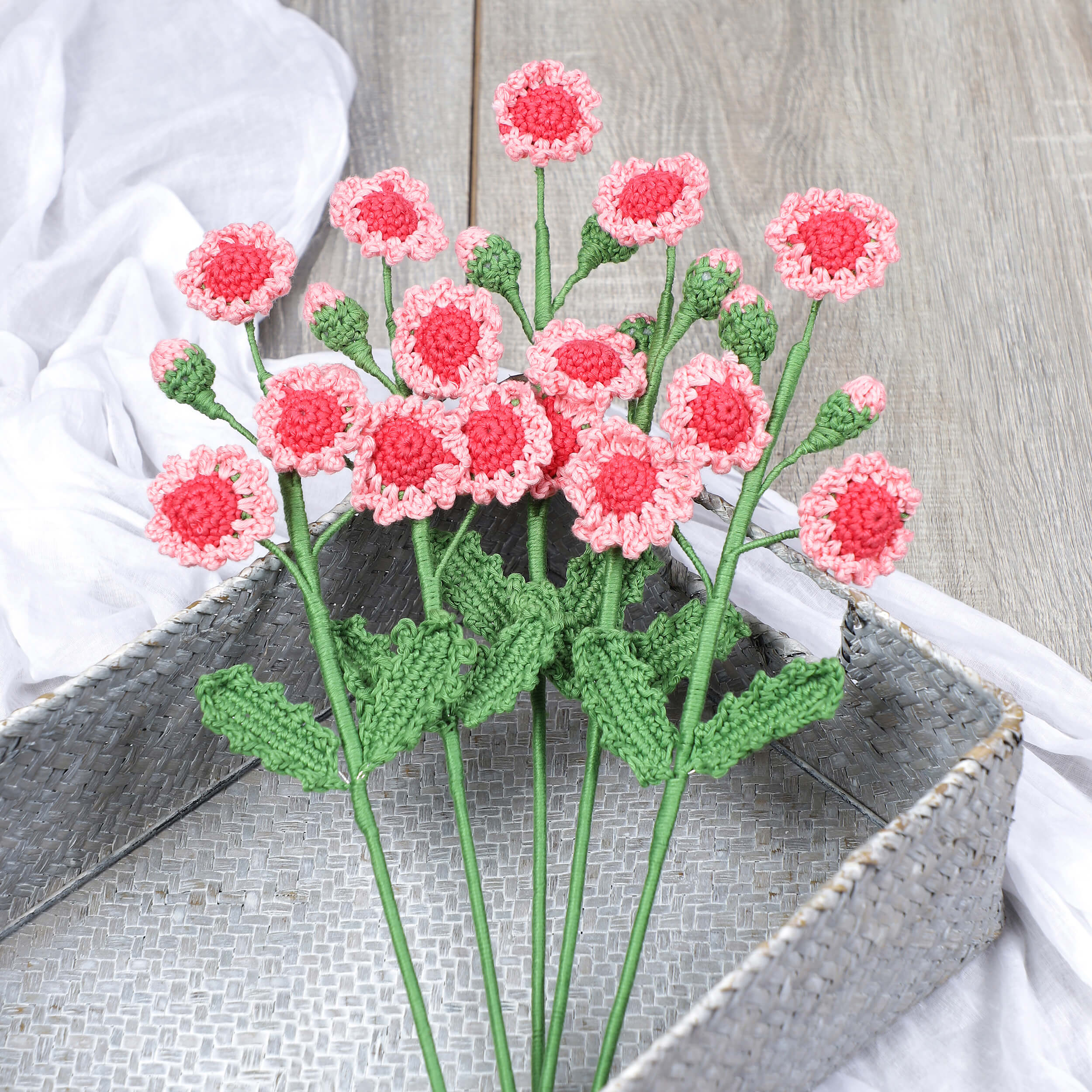 Daisy Branches - Handcrafted Crochet Flowers