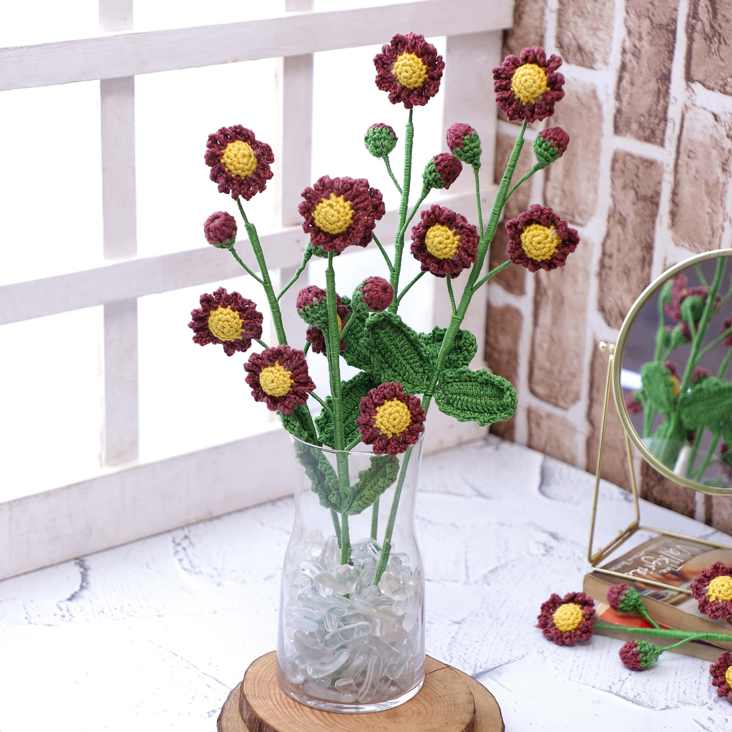 Daisy Branches - Handcrafted Crochet Flowers