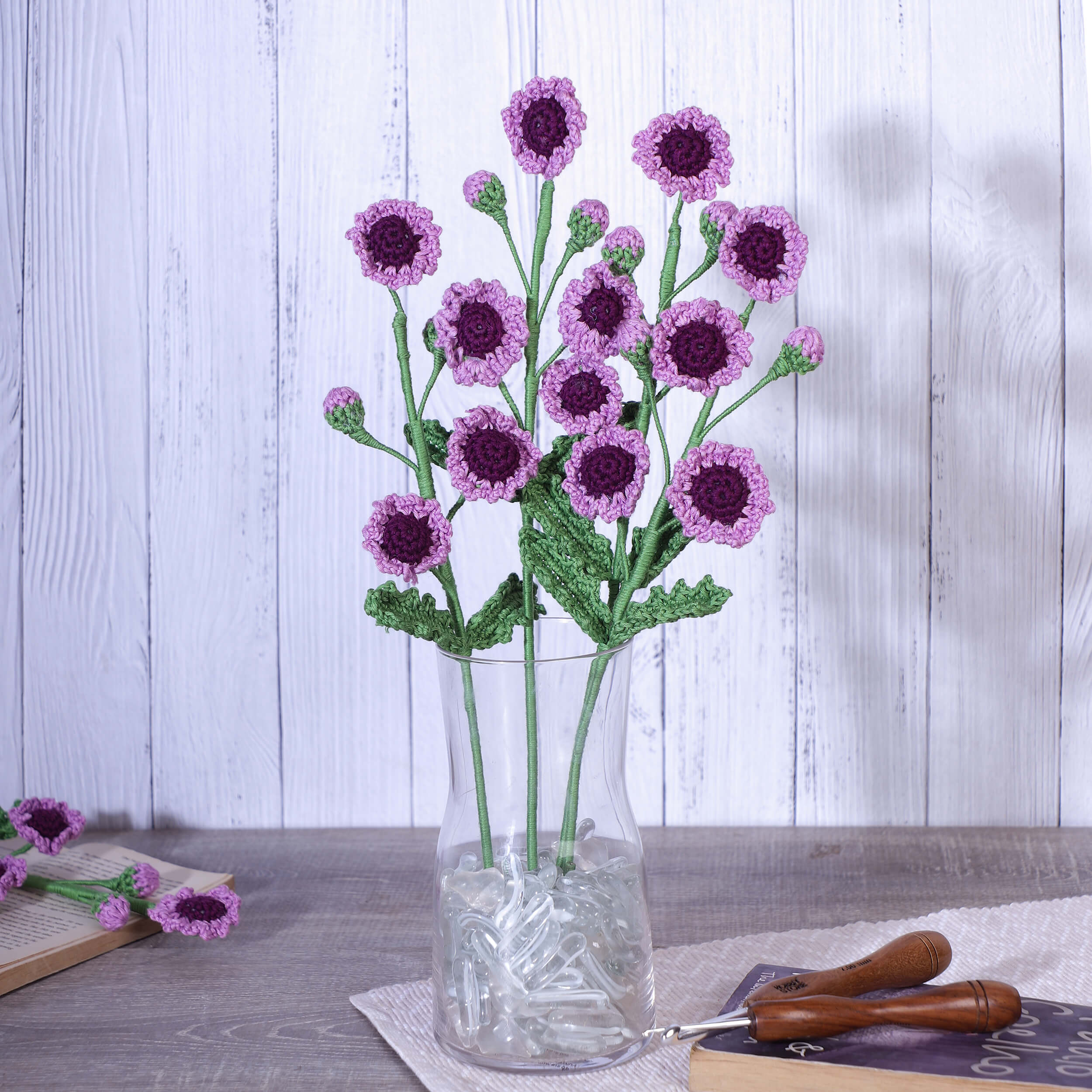 Daisy Branches - Handcrafted Crochet Flowers