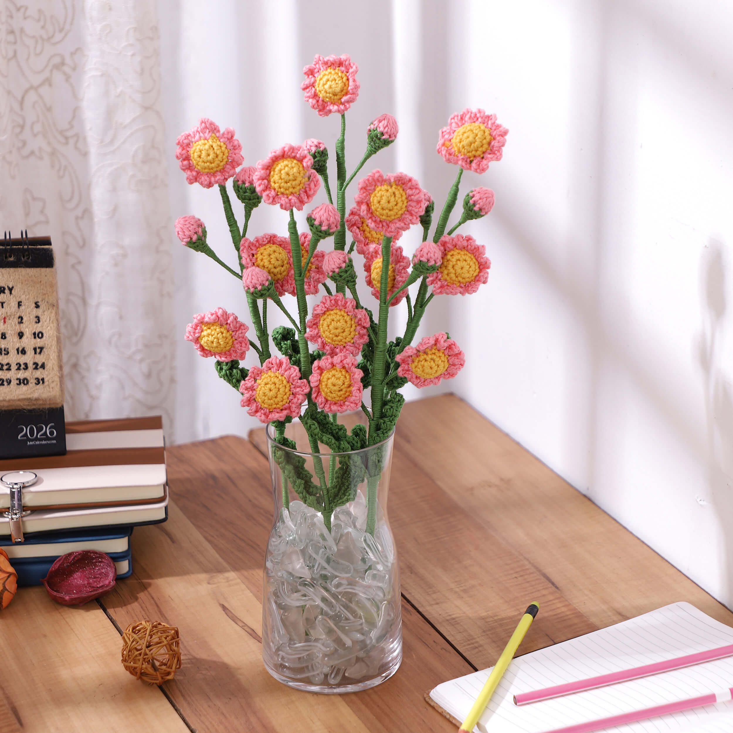 Daisy Branches - Handcrafted Crochet Flowers