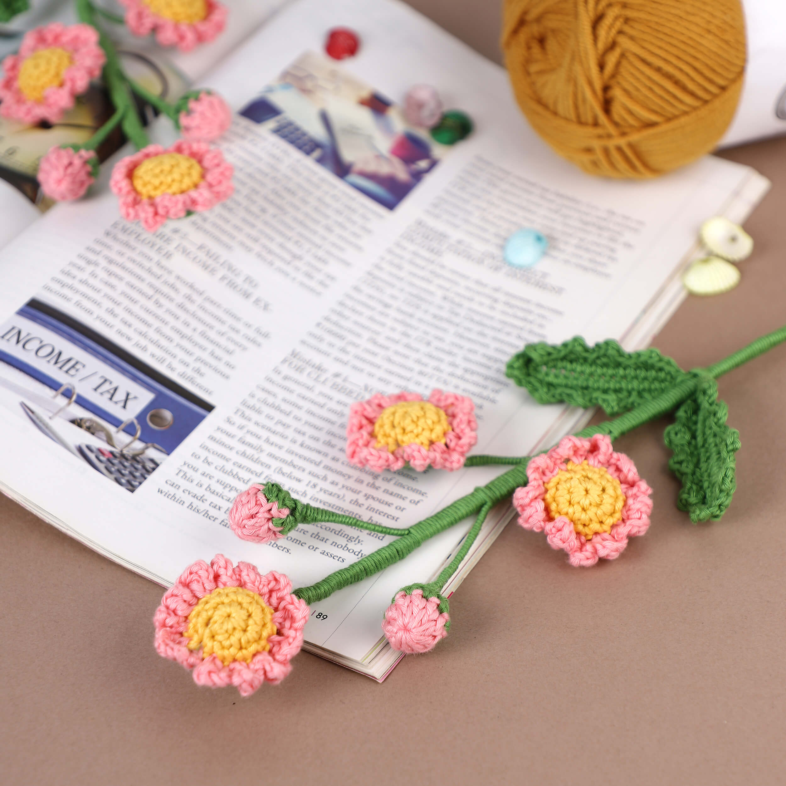 Daisy Branches - Handcrafted Crochet Flowers
