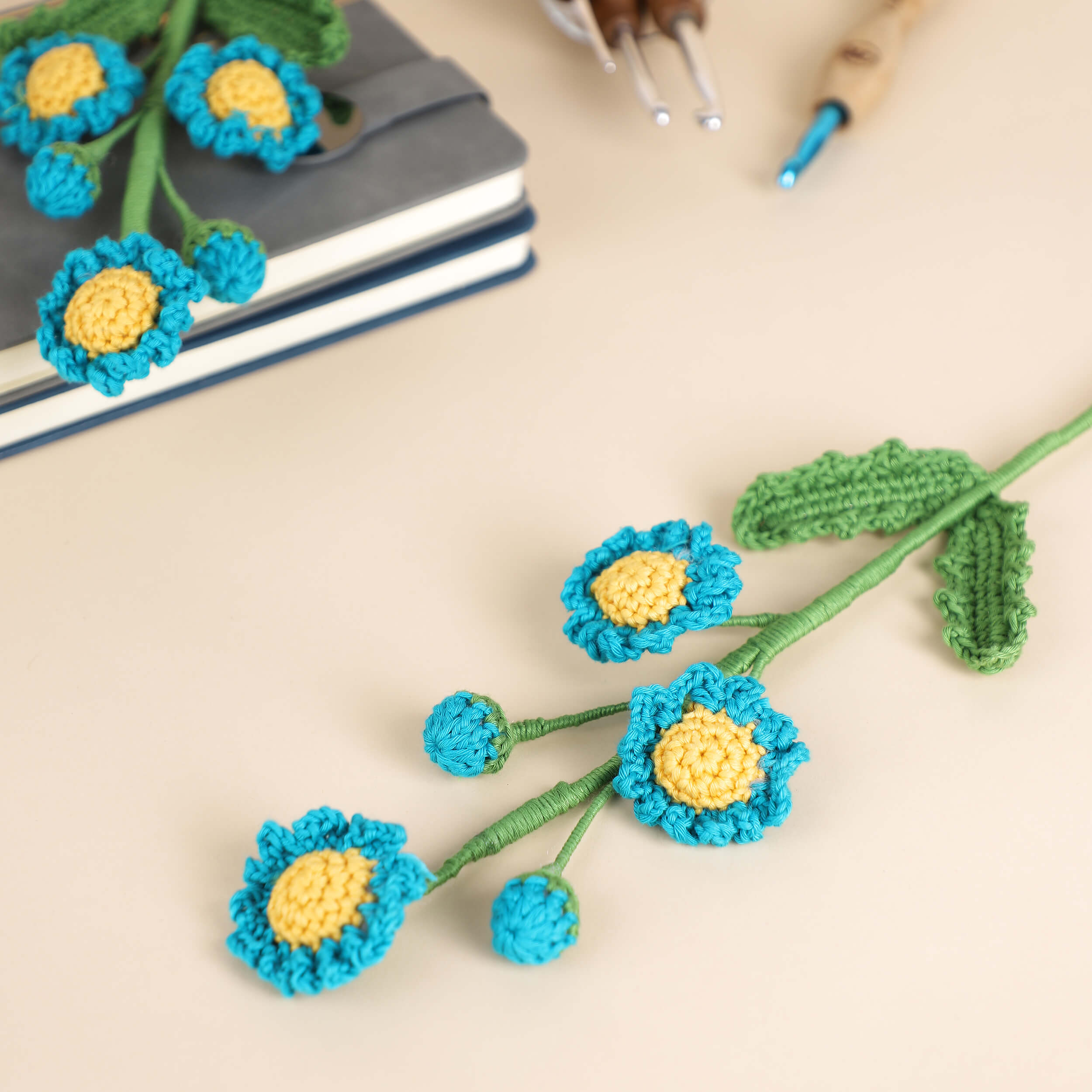 Daisy Branches - Handcrafted Crochet Flowers