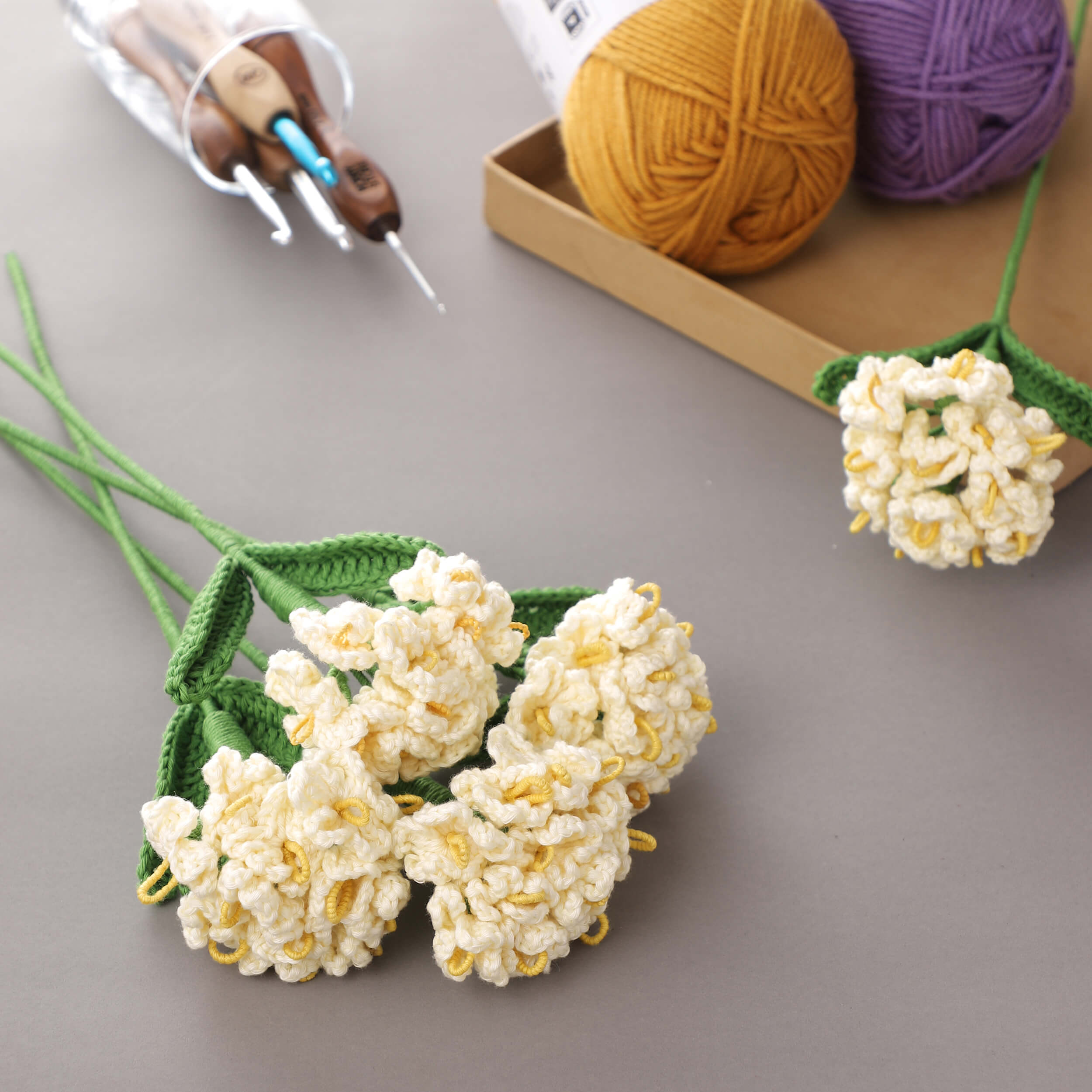 Forget me not Bunch - Handcrafted Crochet Flowers