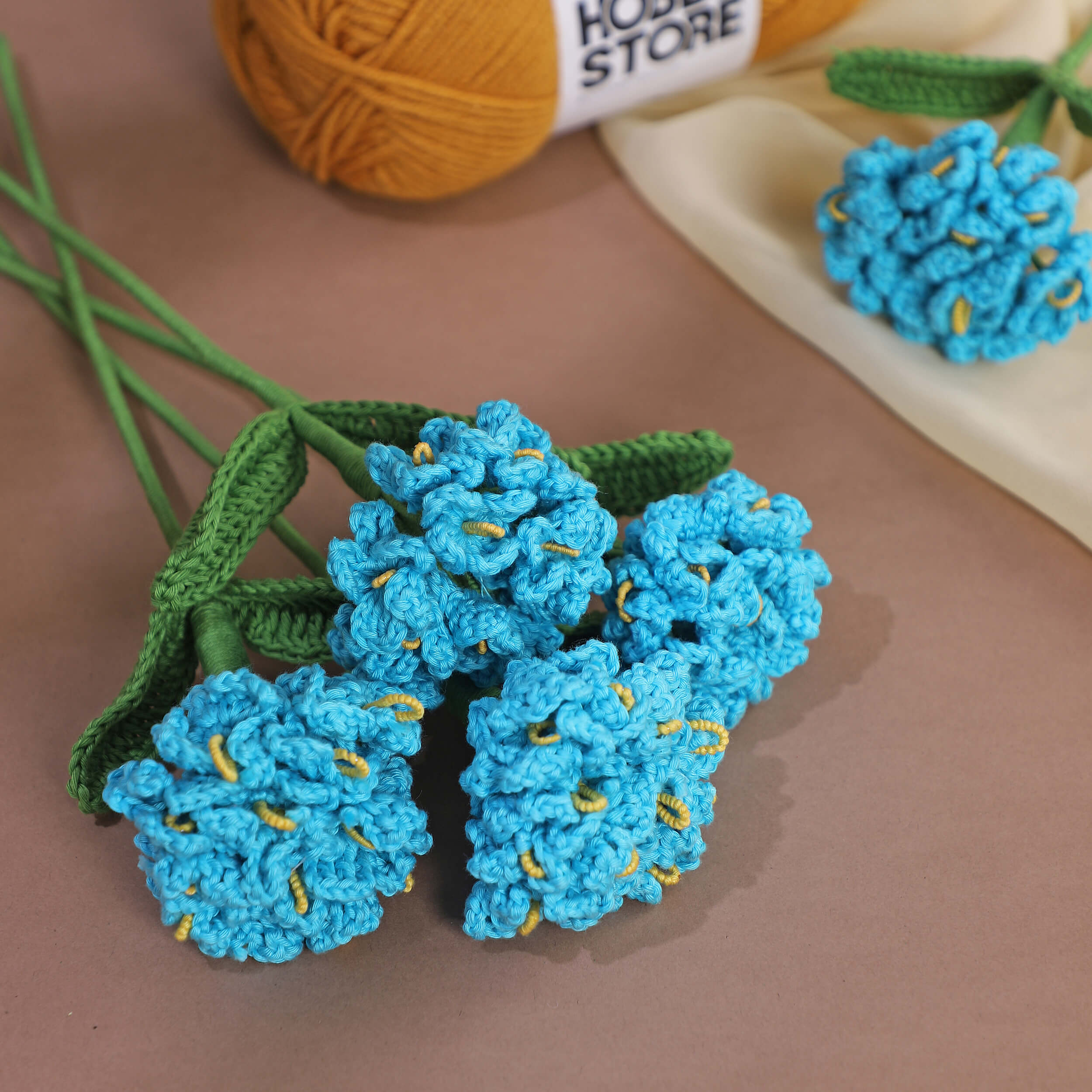 Forget me not Bunch - Handcrafted Crochet Flowers