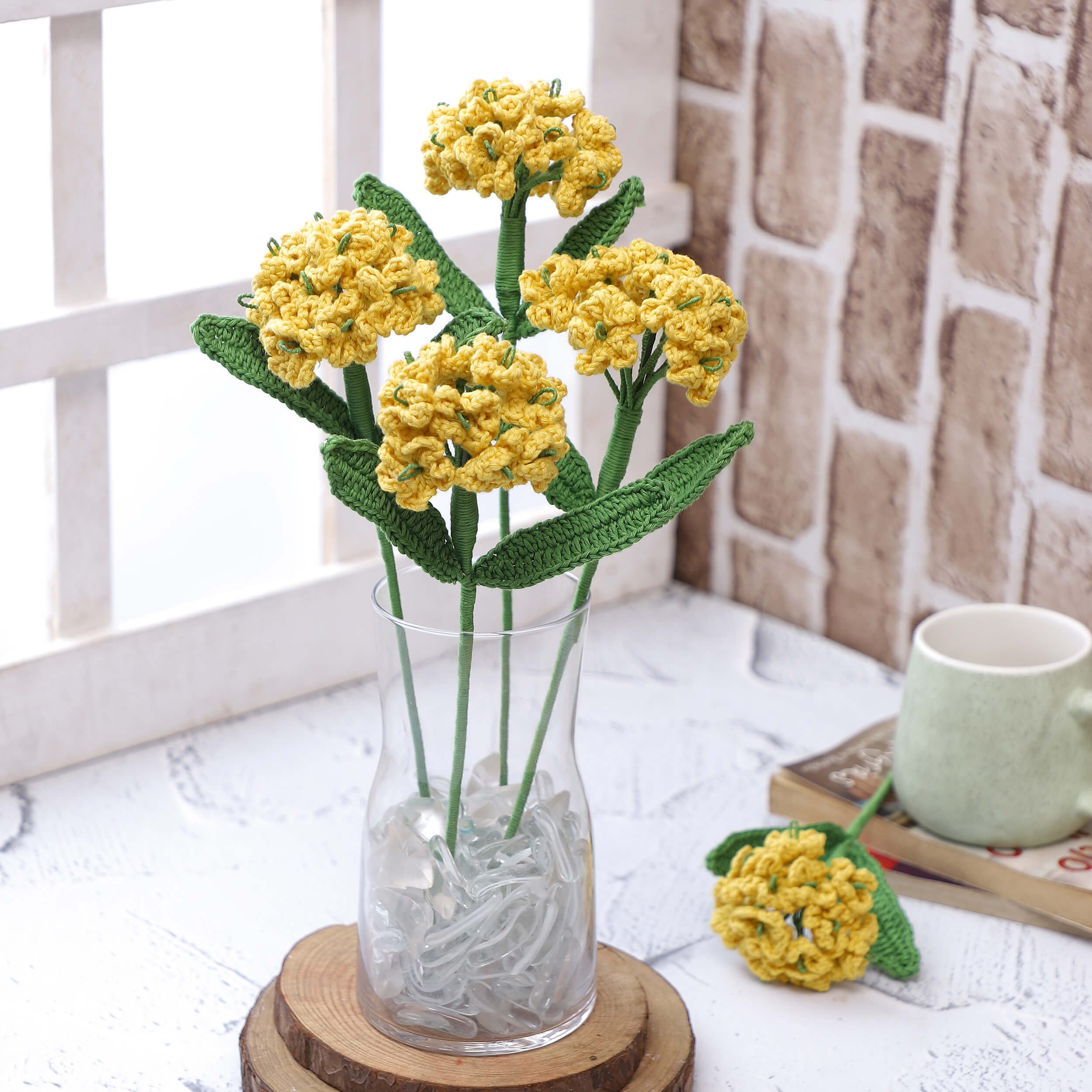 Forget me not Bunch - Handcrafted Crochet Flowers