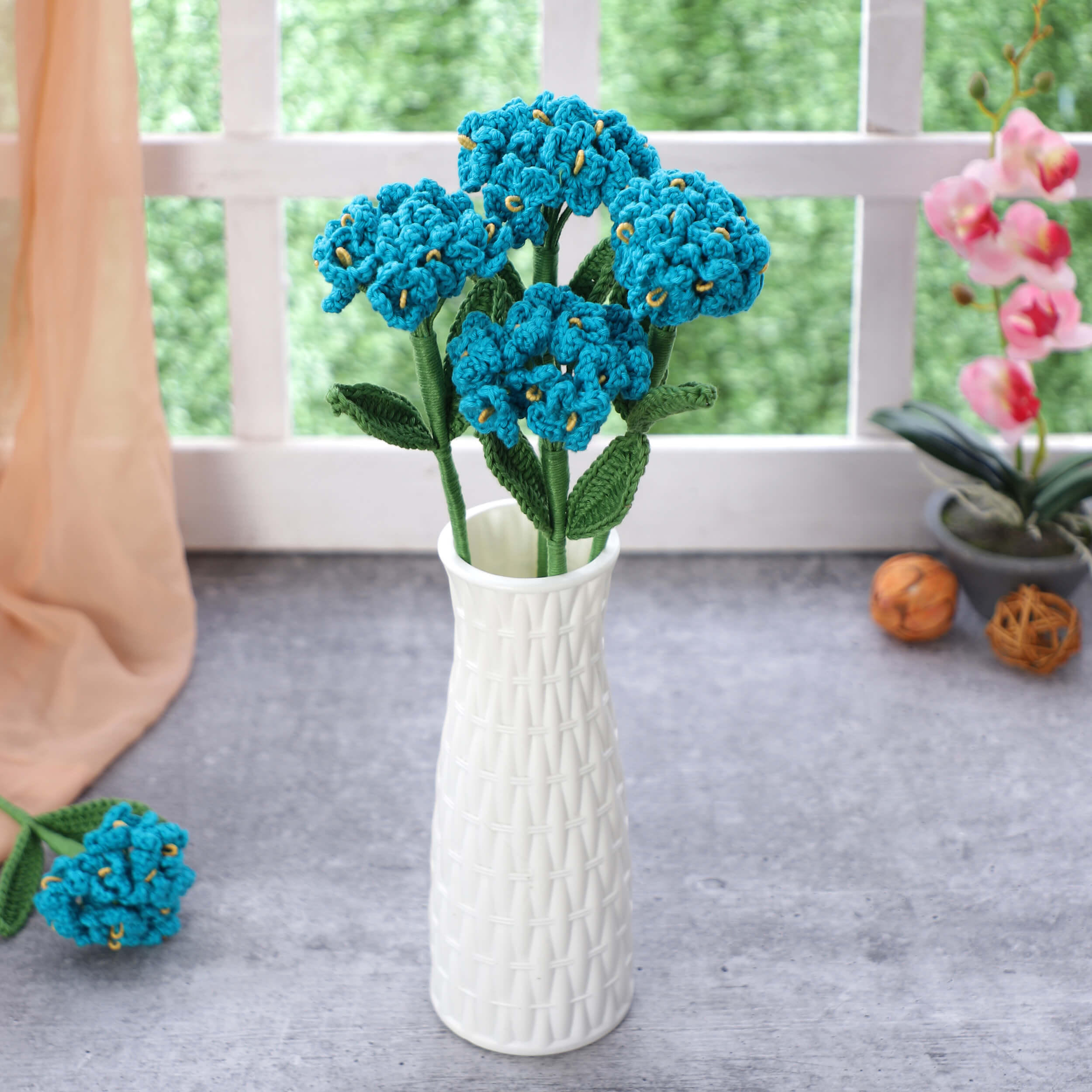 Forget me not Bunch - Handcrafted Crochet Flowers