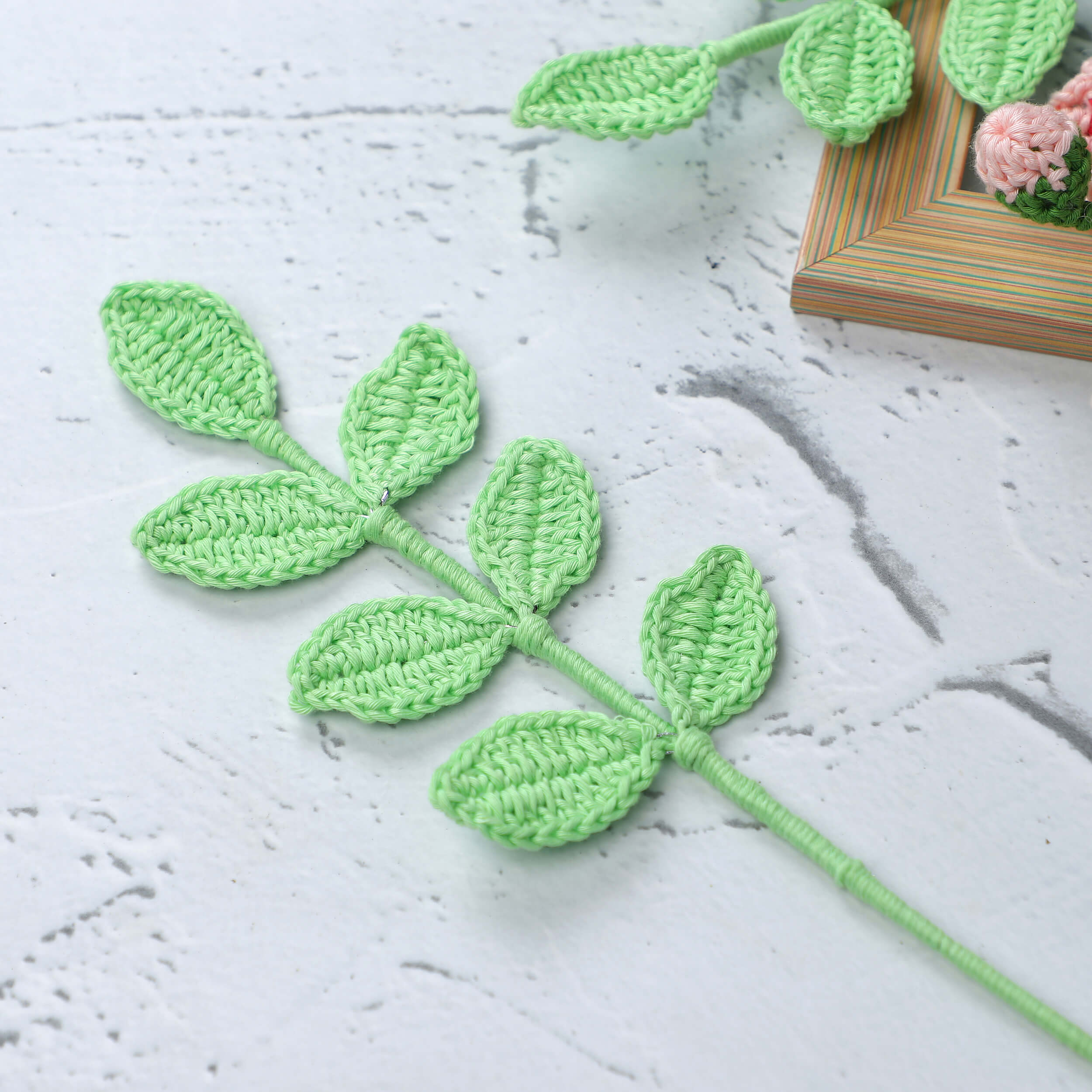 Leaf Bouquet Fillers - Handcrafted Crochet Flowers