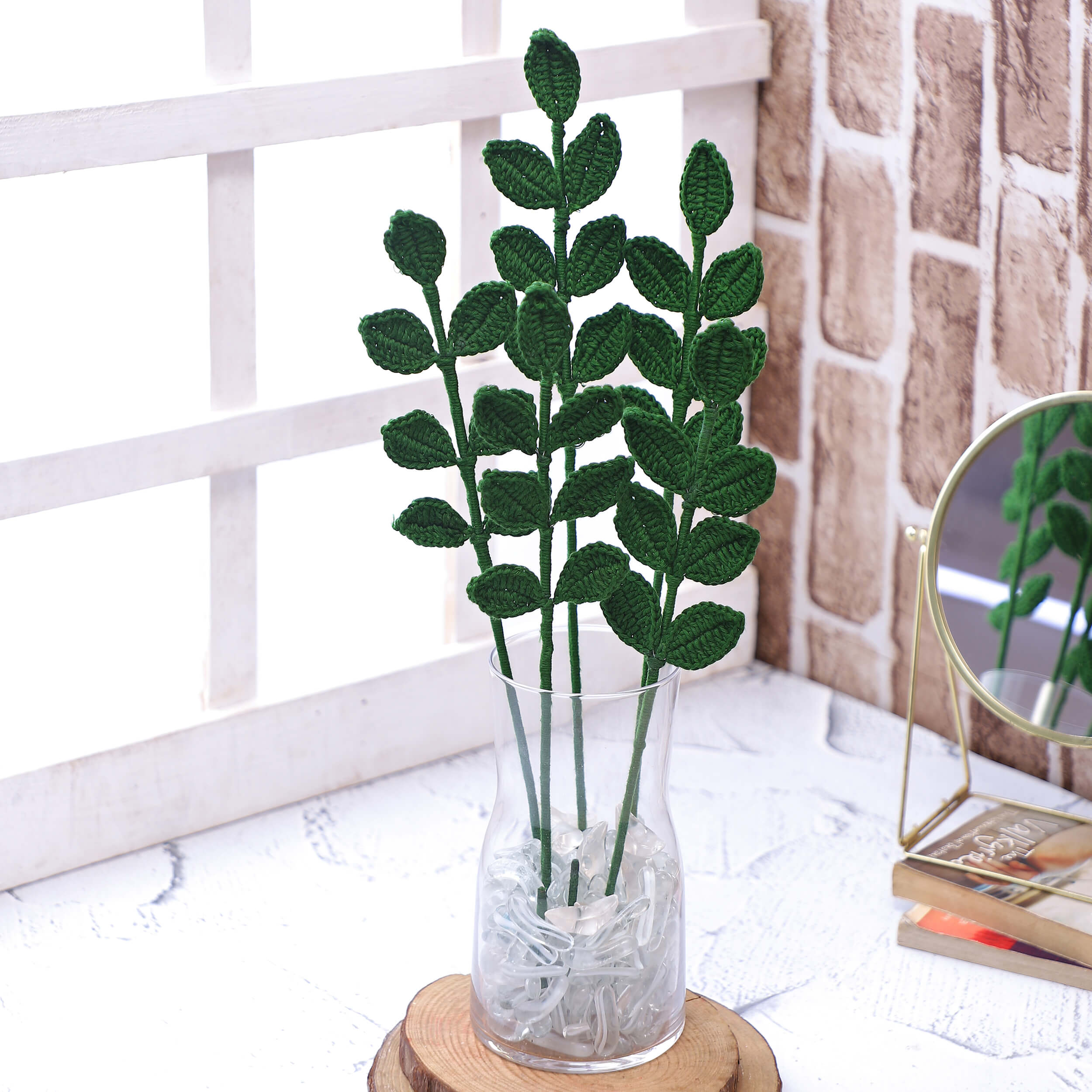 Leaf Bouquet Fillers - Handcrafted Crochet Flowers