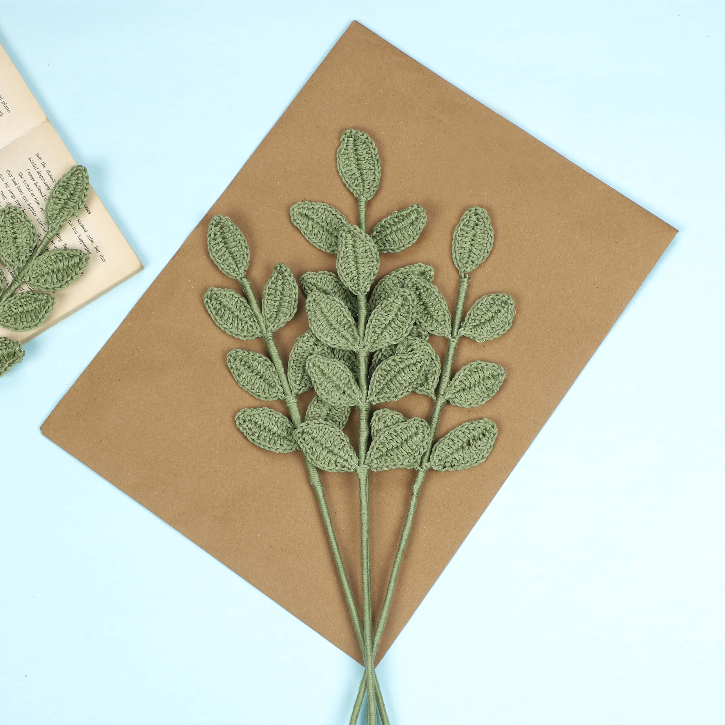 Leaf Bouquet Fillers - Handcrafted Crochet Flowers