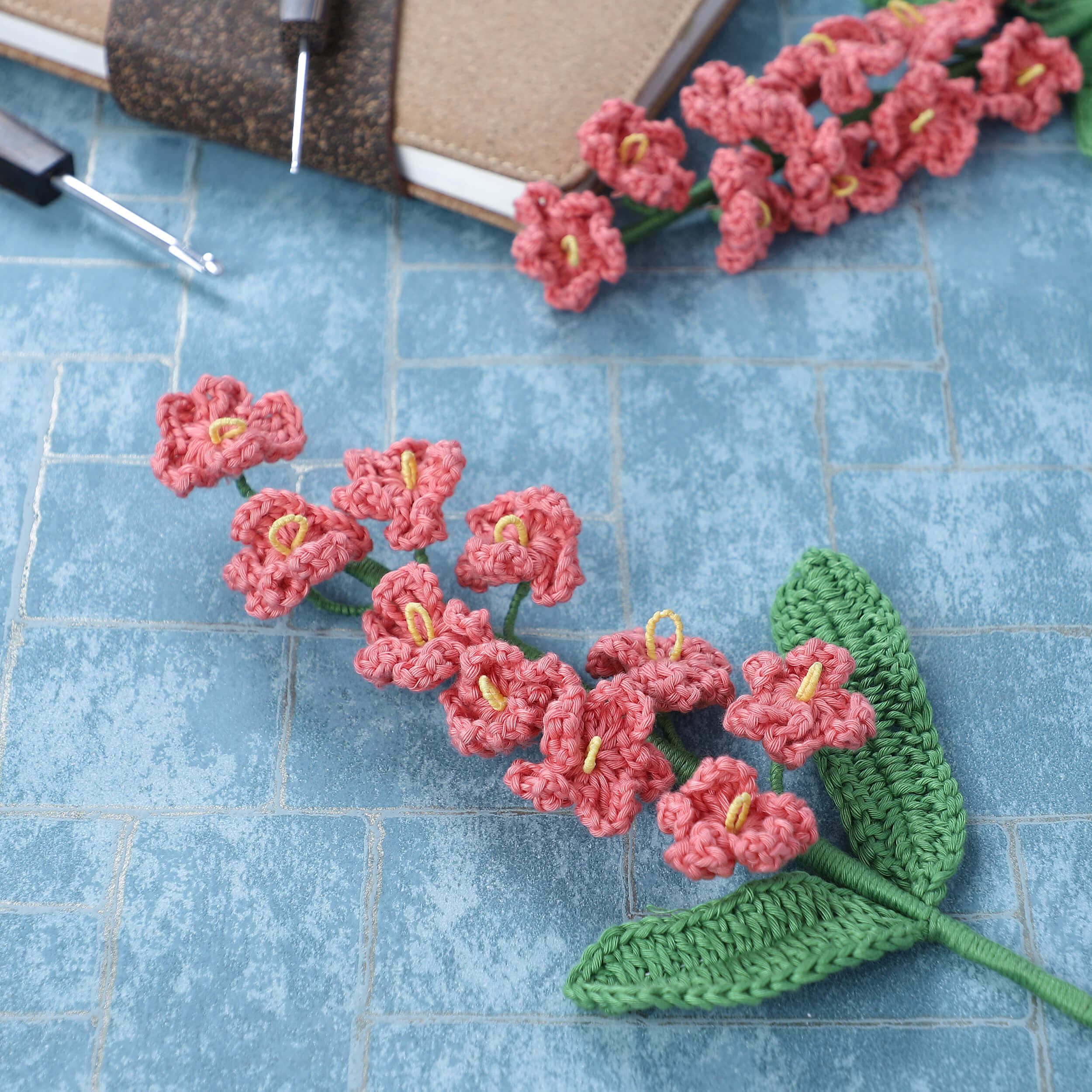 Forget me not - Handcrafted Crochet Flowers