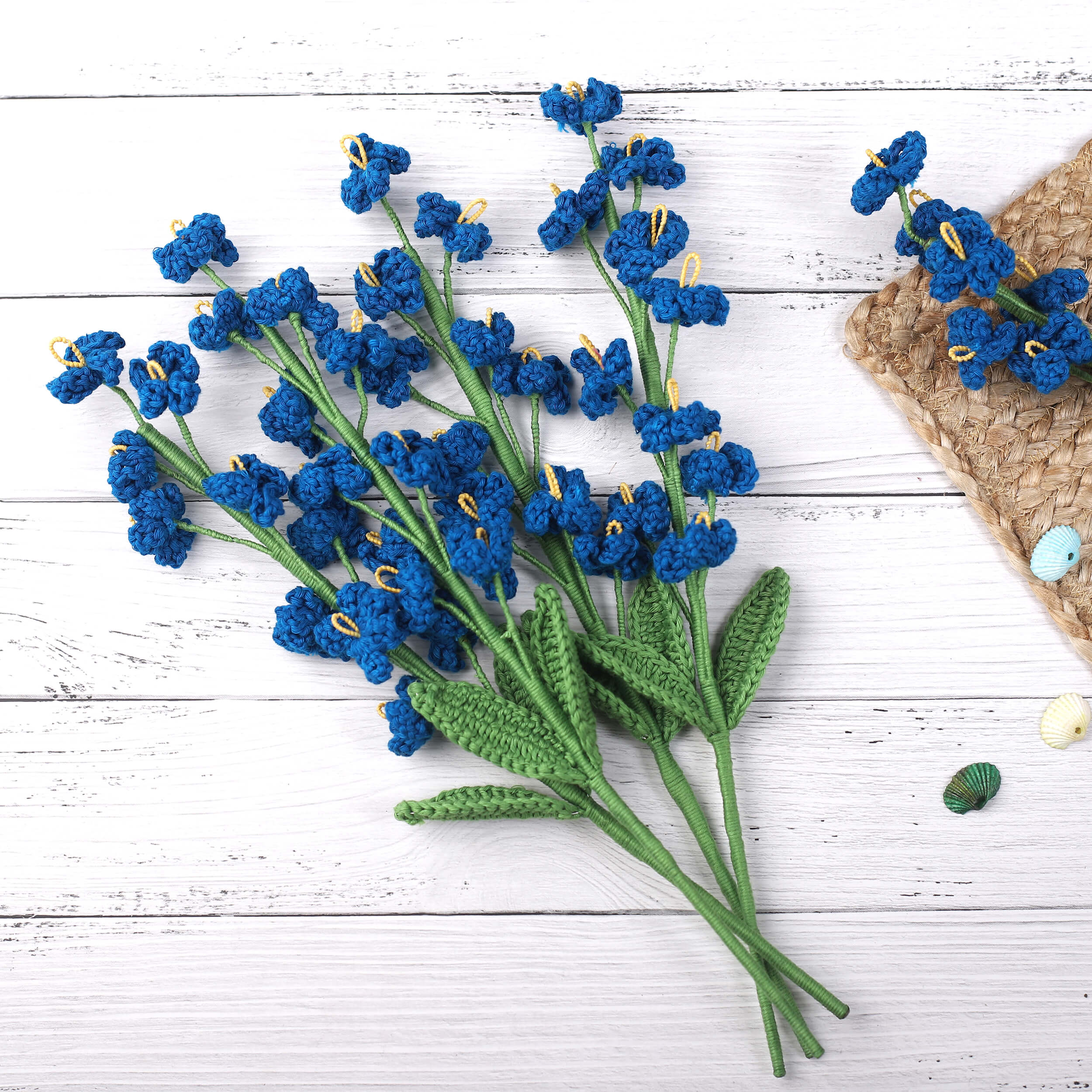 Forget me not - Handcrafted Crochet Flowers