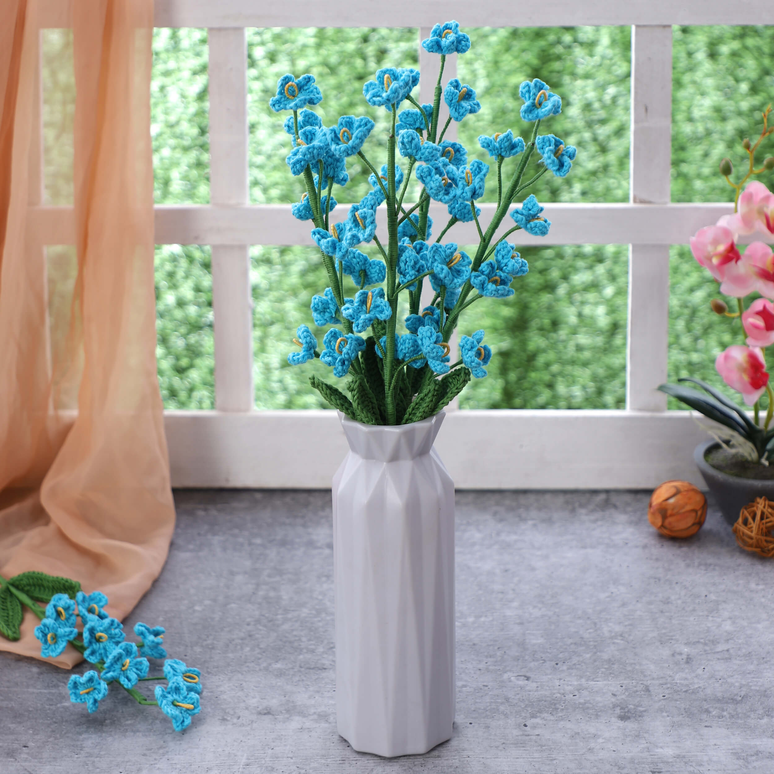 Forget me not - Handcrafted Crochet Flowers