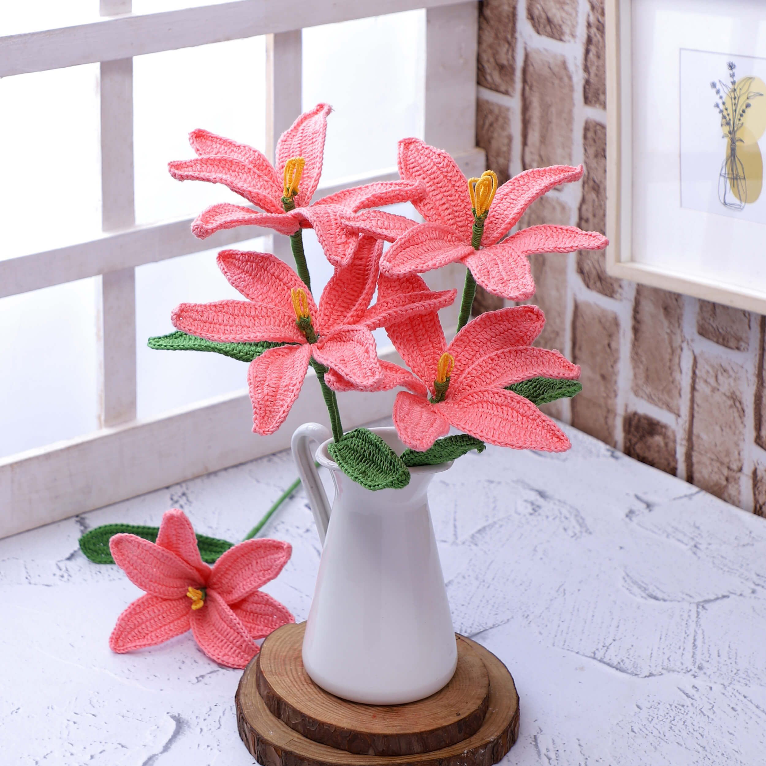 Lilies - Handcrafted Crochet Flowers