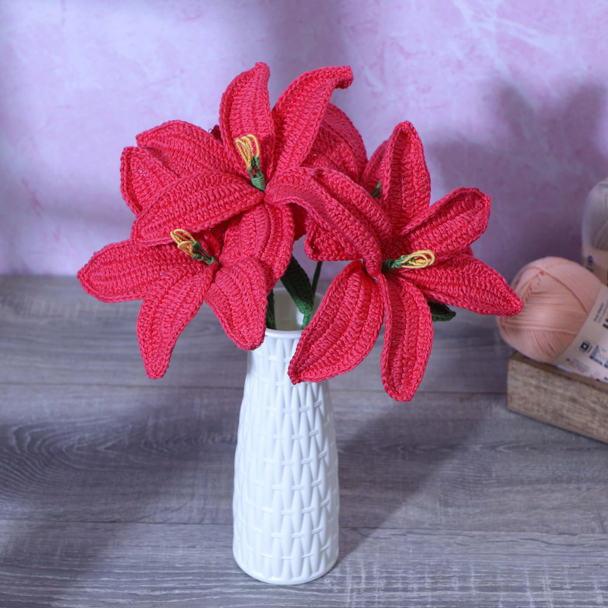 Lilies - Handcrafted Crochet Flowers