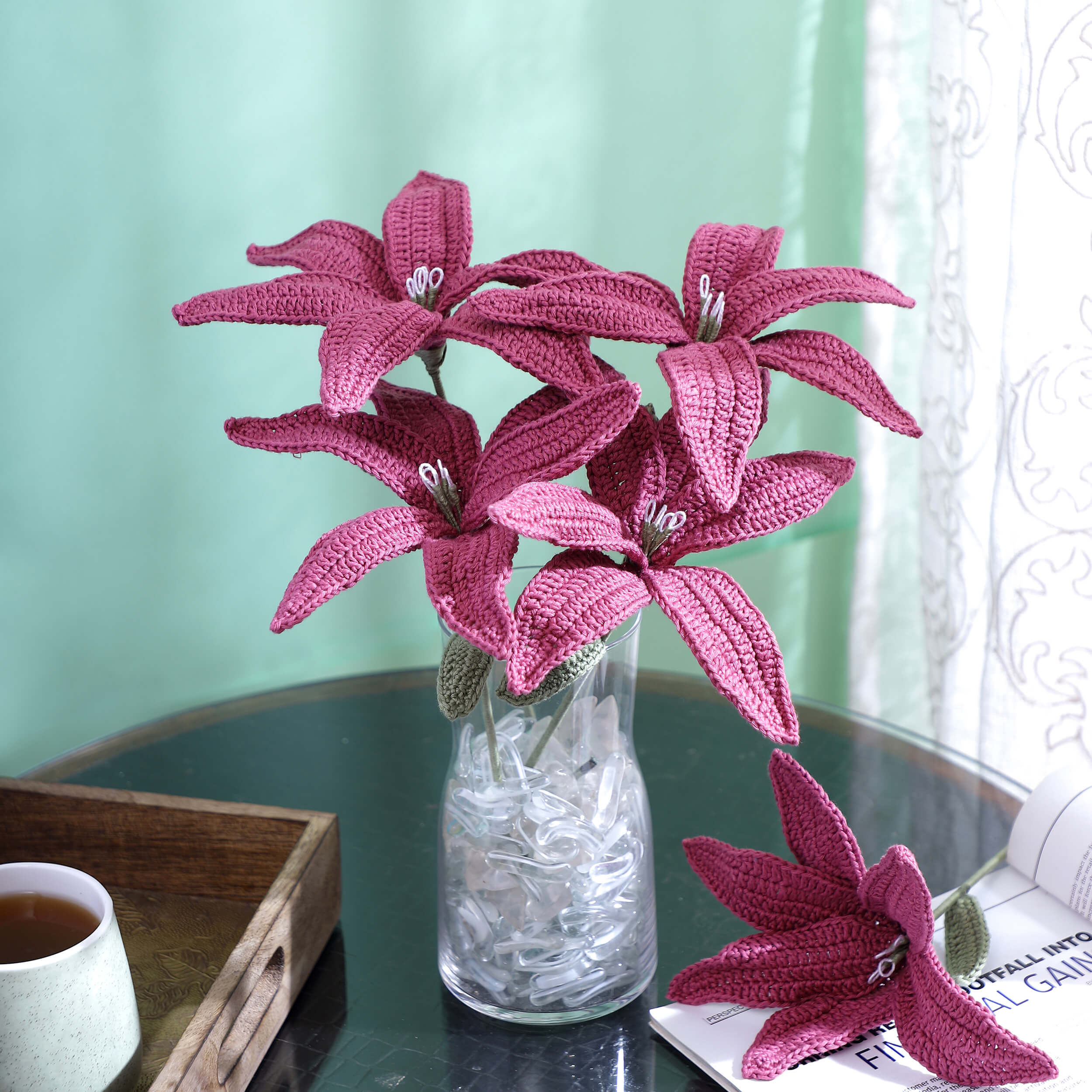 Lilies - Handcrafted Crochet Flowers