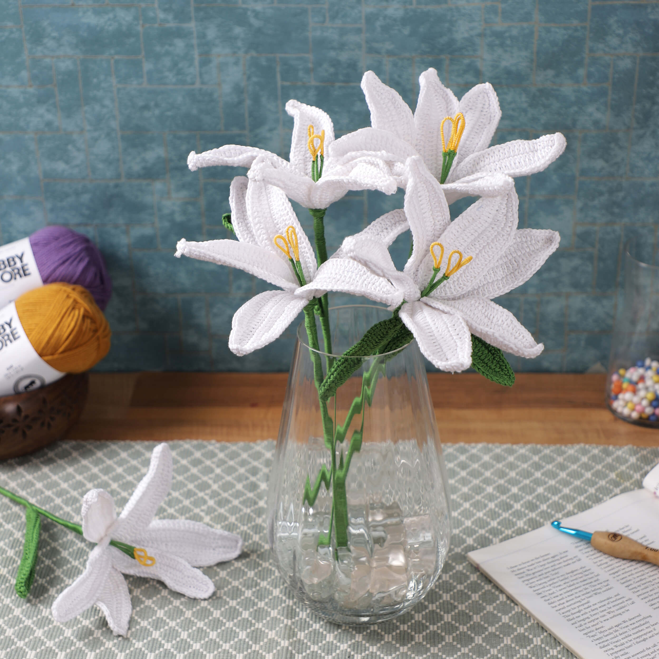 Lilies - Handcrafted Crochet Flowers