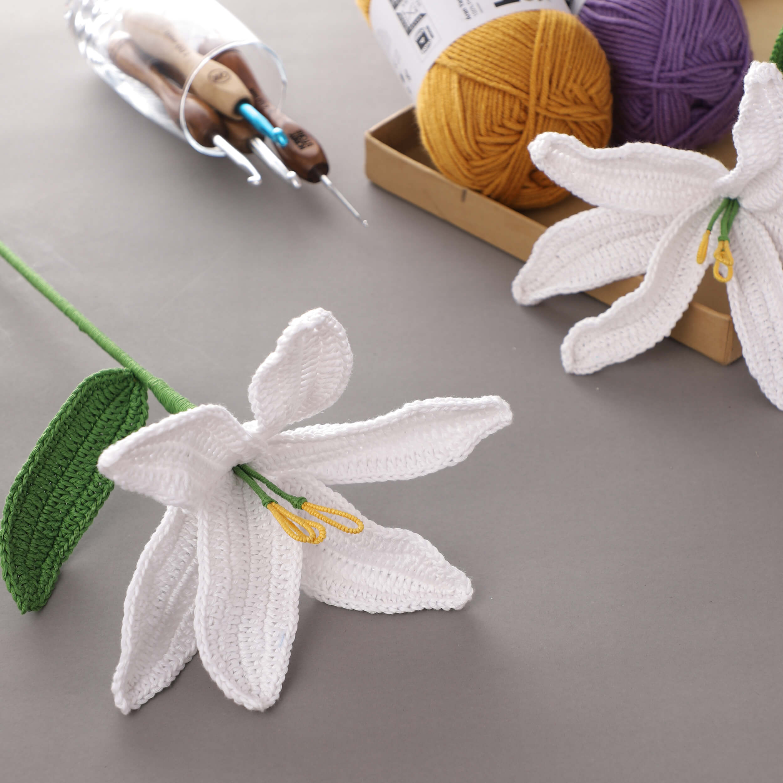 Lilies - Handcrafted Crochet Flowers