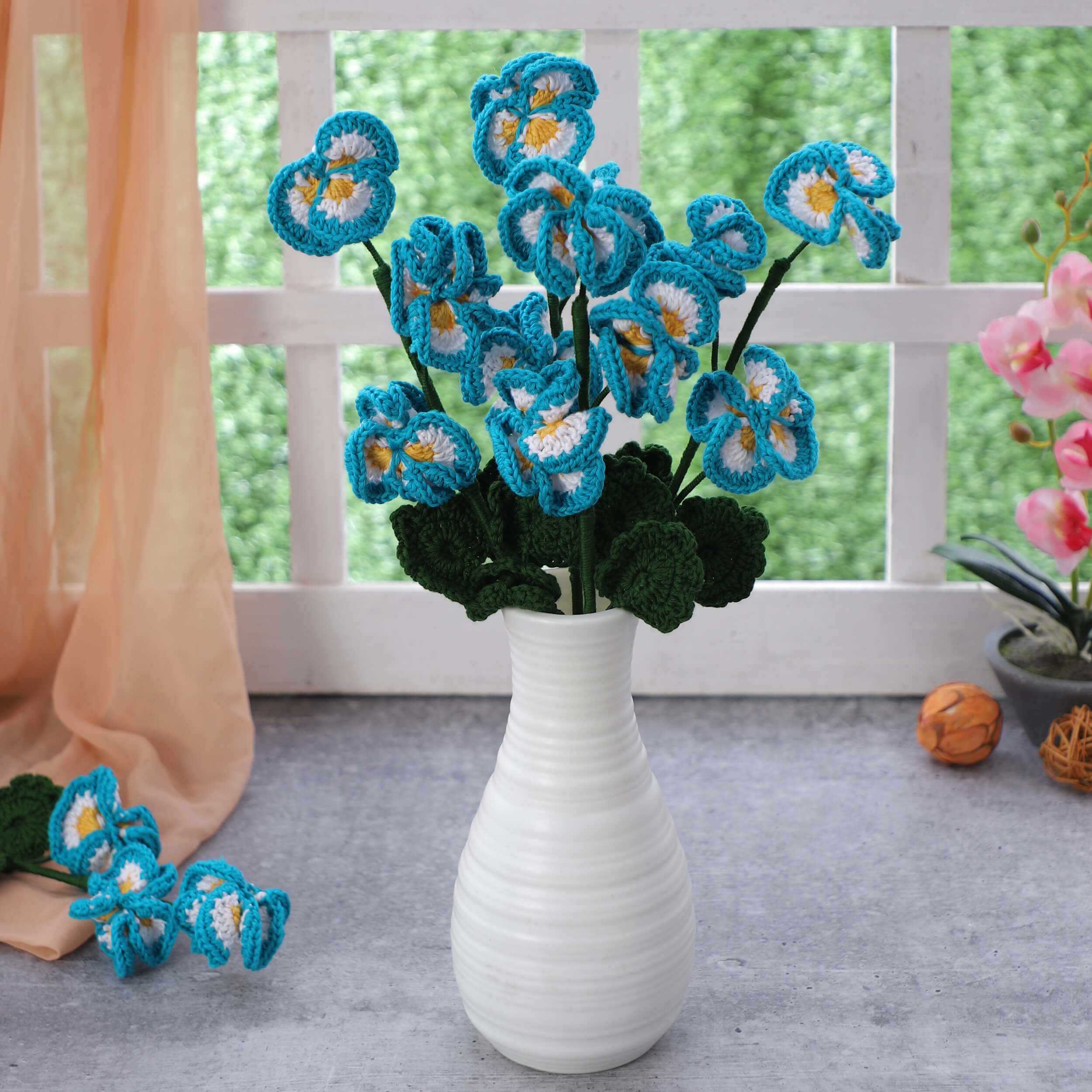 Pansy - Handcrafted Crochet Flowers