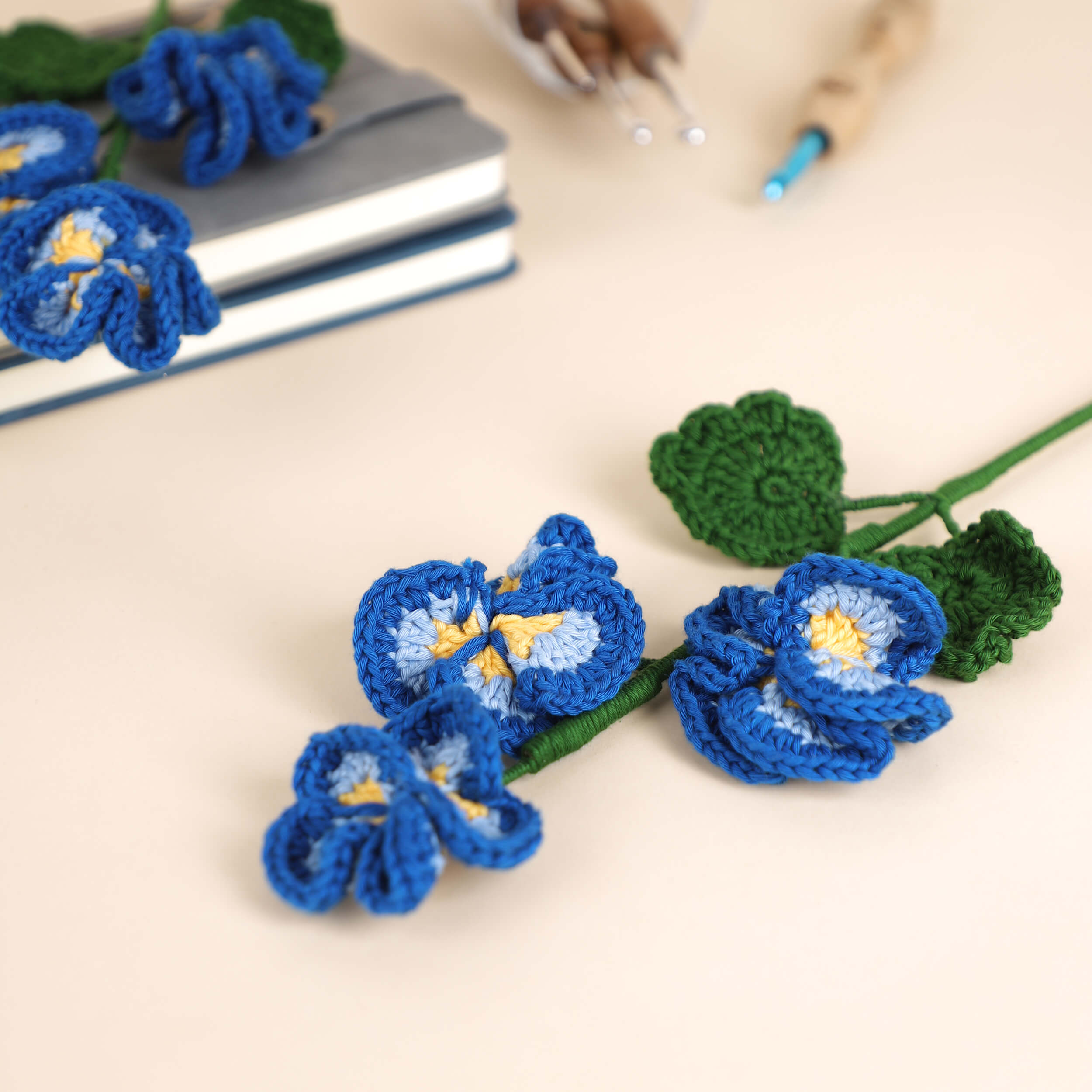 Pansy - Handcrafted Crochet Flowers