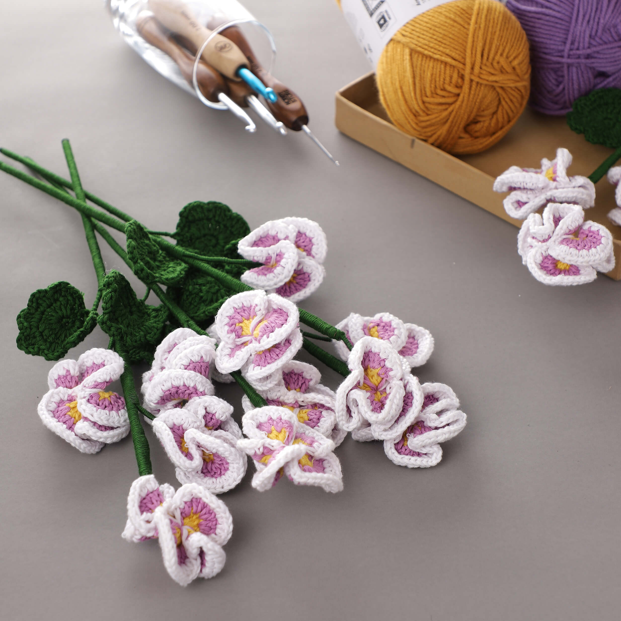 Pansy - Handcrafted Crochet Flowers