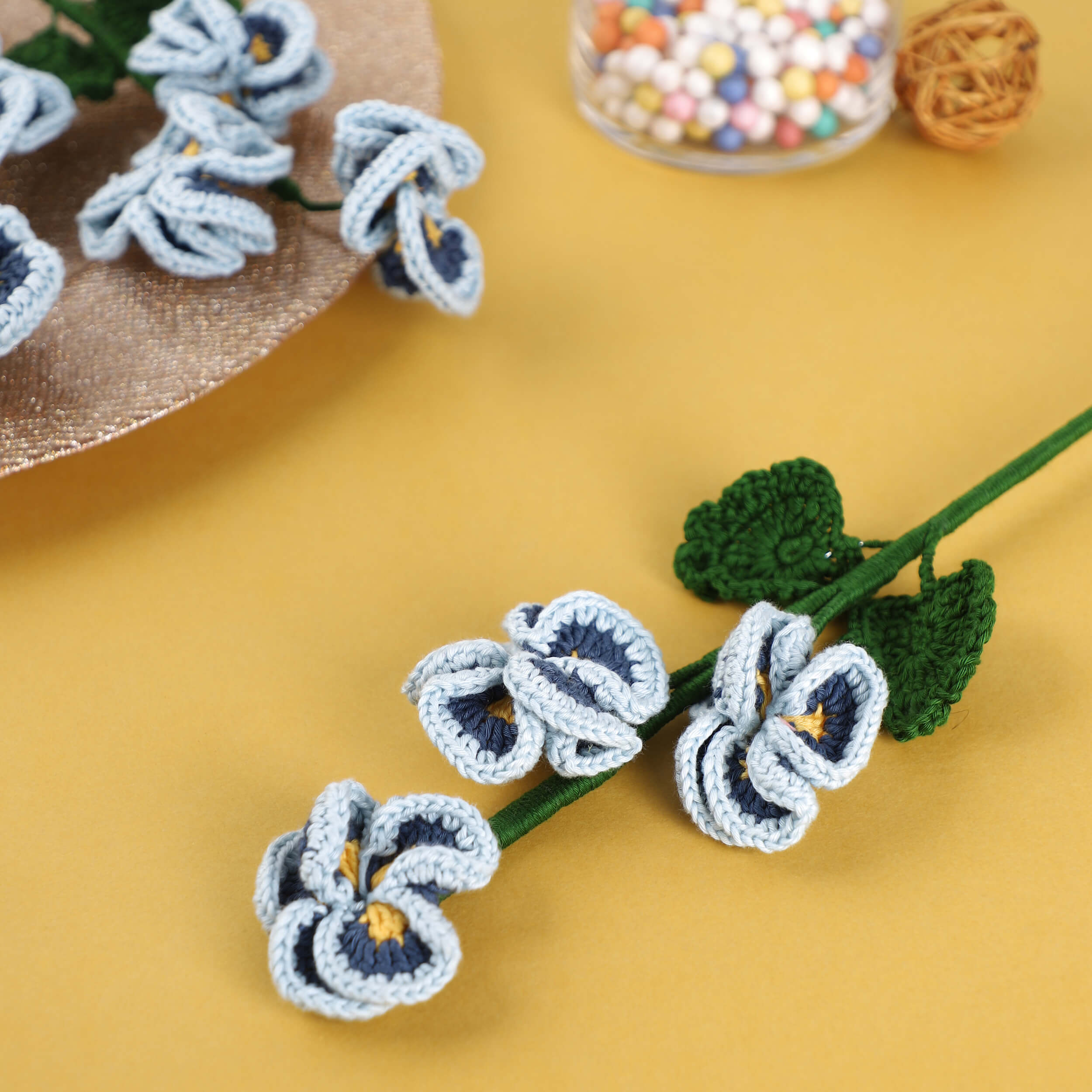 Pansy - Handcrafted Crochet Flowers