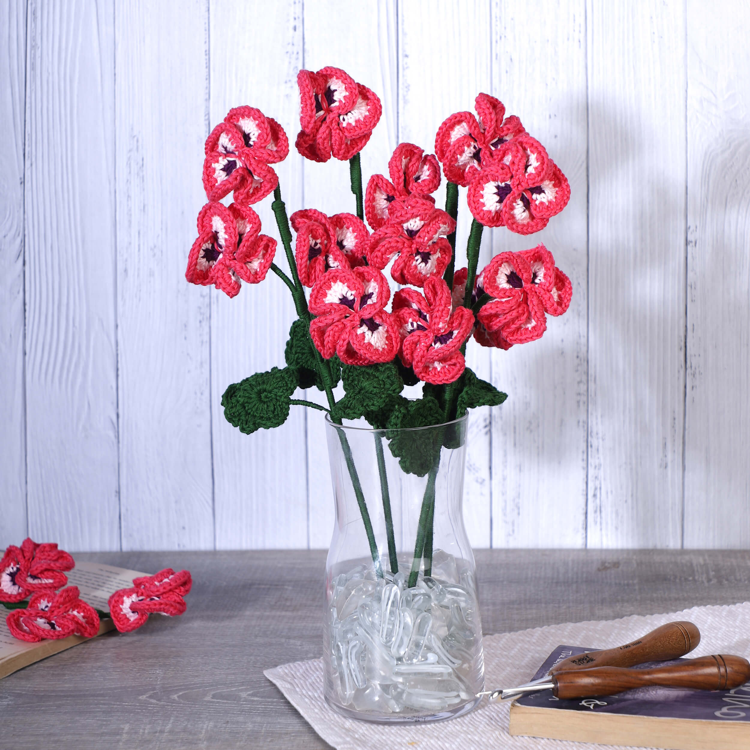 Pansy - Handcrafted Crochet Flowers