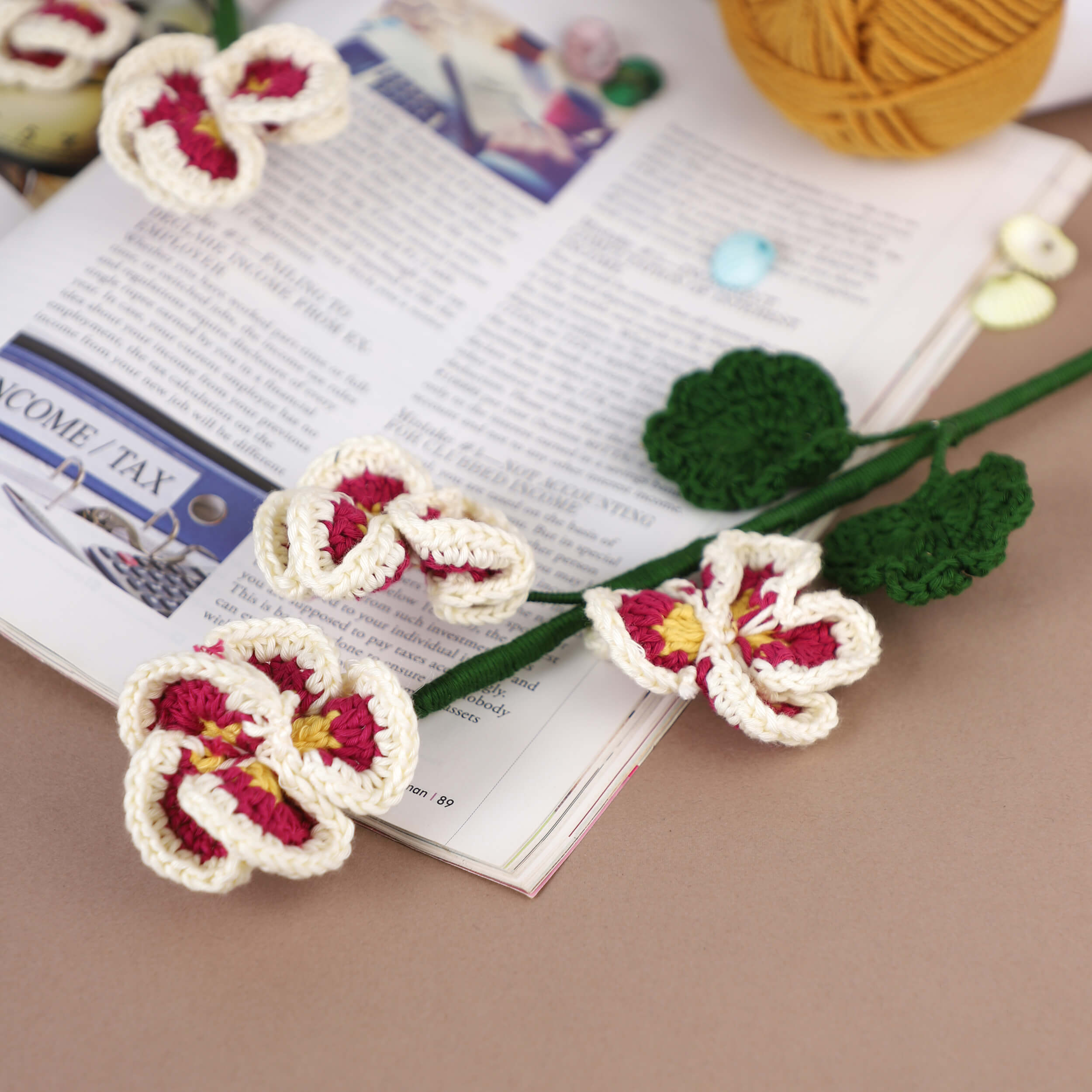 Pansy - Handcrafted Crochet Flowers