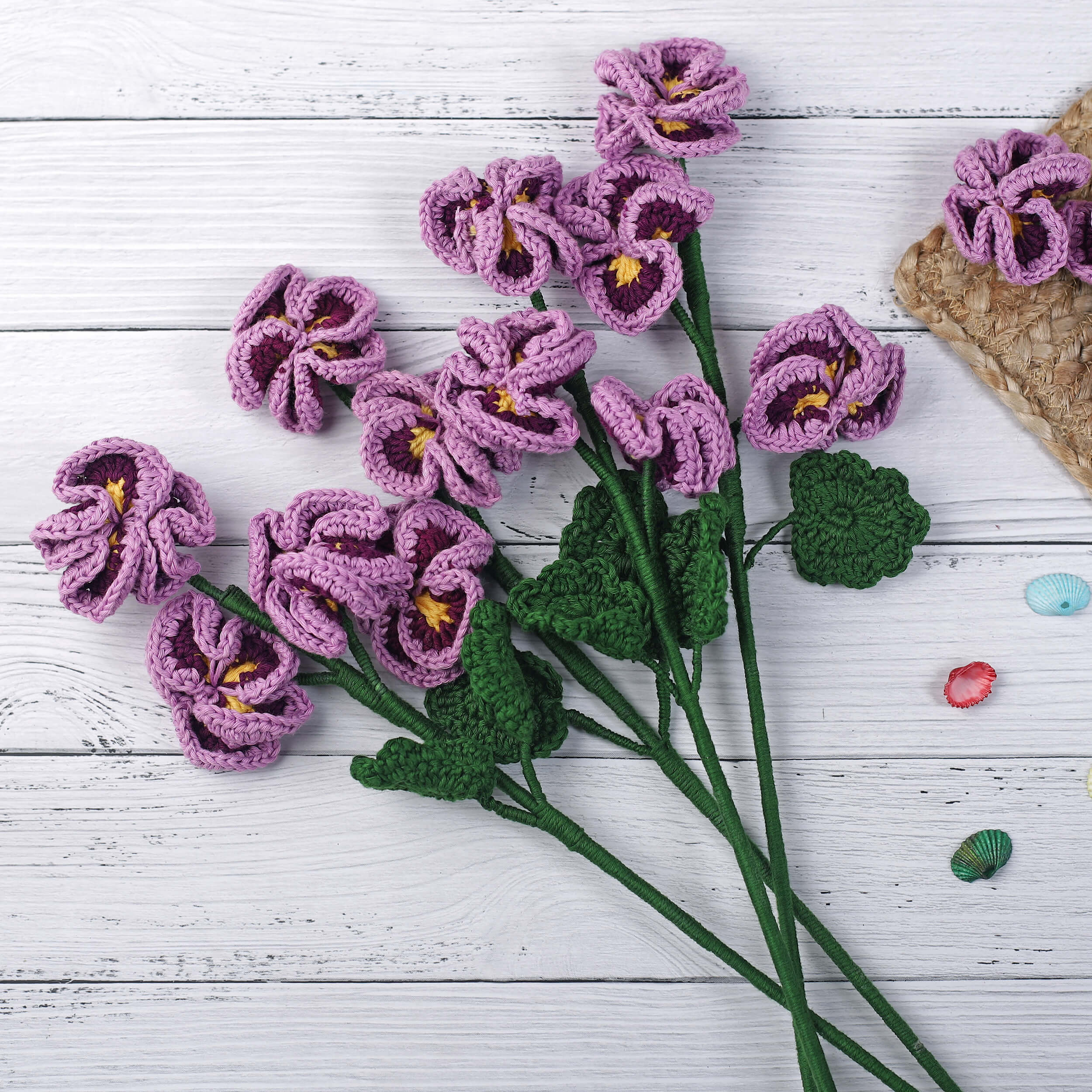 Pansy - Handcrafted Crochet Flowers