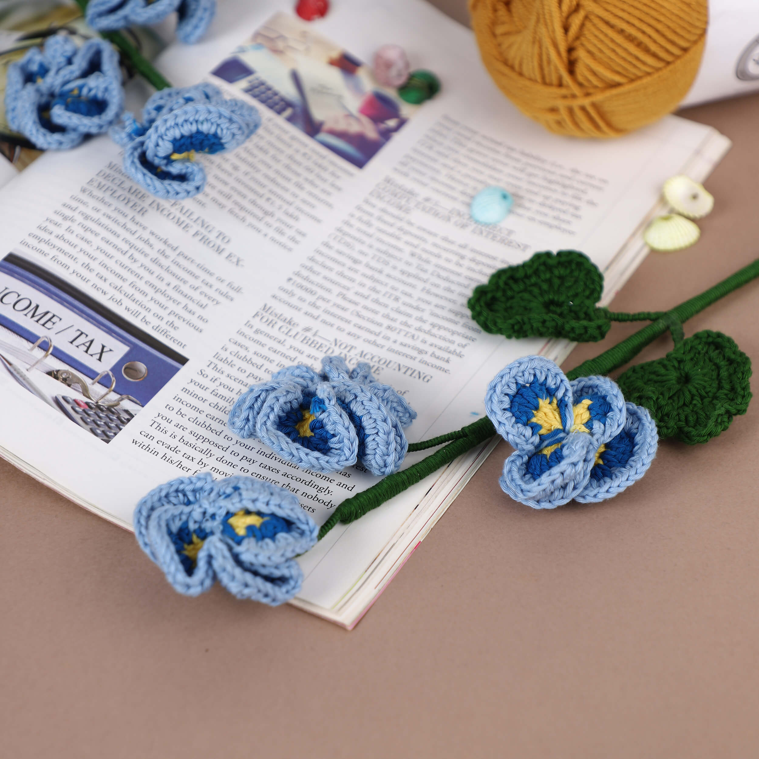 Pansy - Handcrafted Crochet Flowers