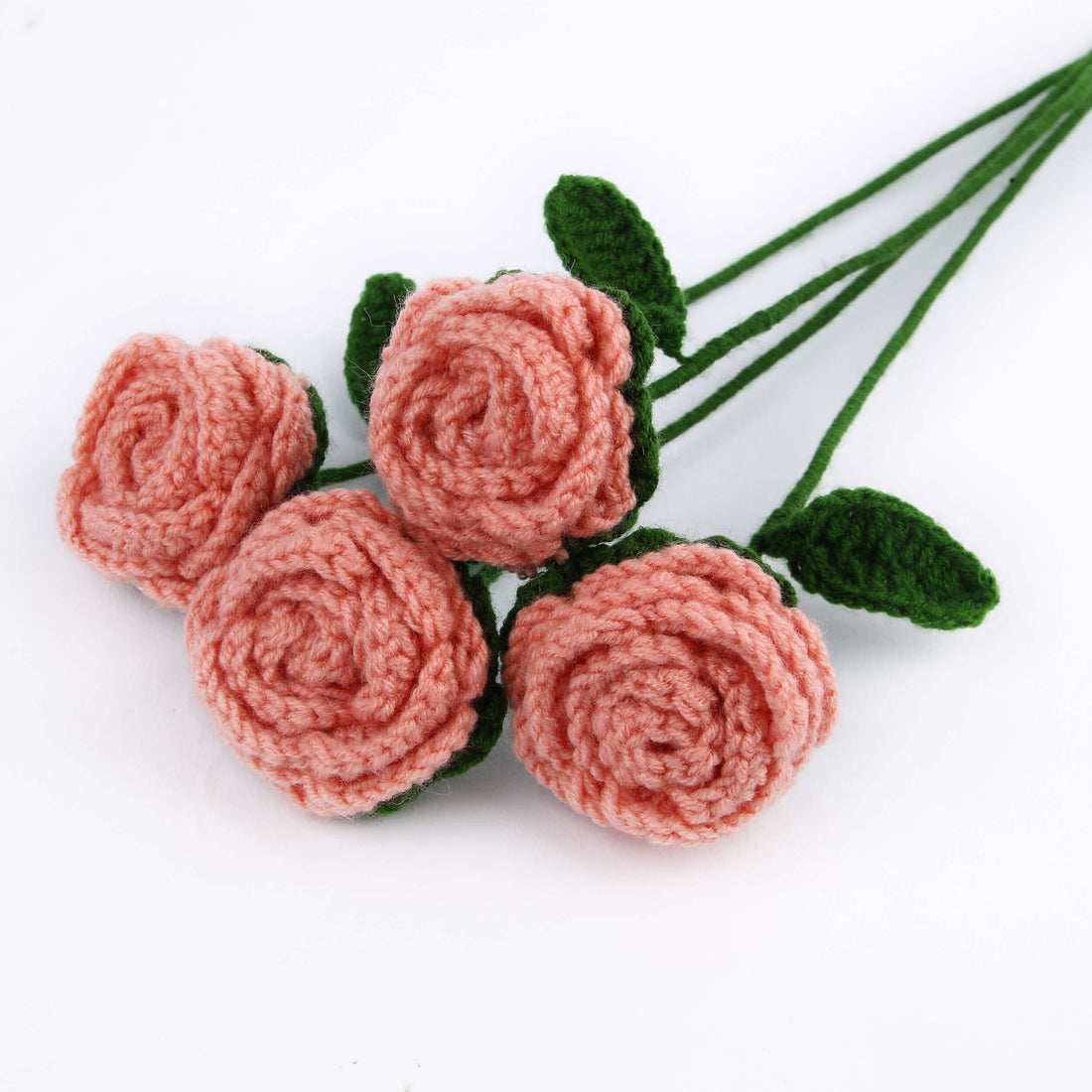 Radiant Roses - Handcrafted Crochet Flowers - Blush